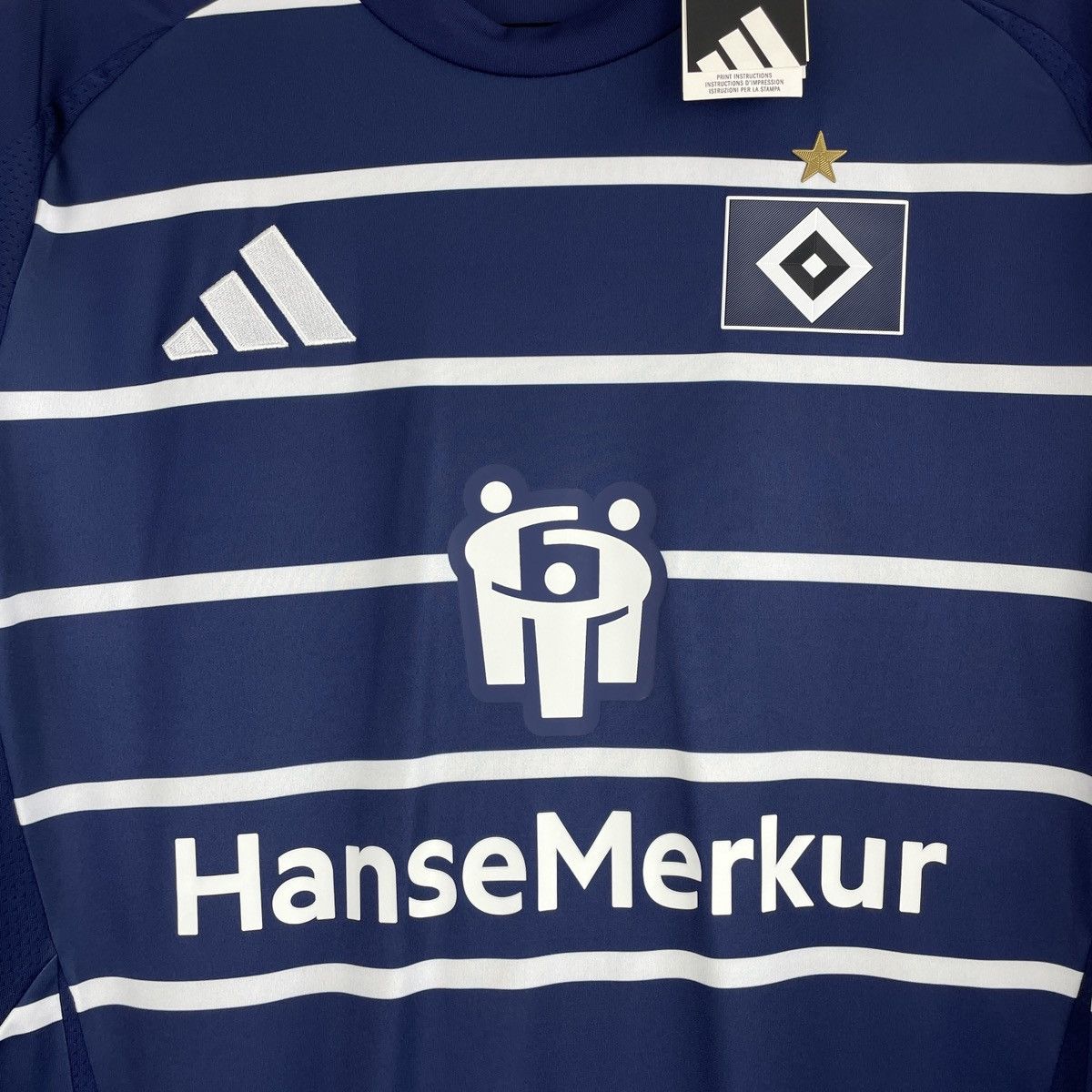 Adidas Hamburg SV Noah Katterbach Away Adidas Jersey 2024/2025 BNWT Size US L / EU 52-54 / 3 - 3 Thumbnail