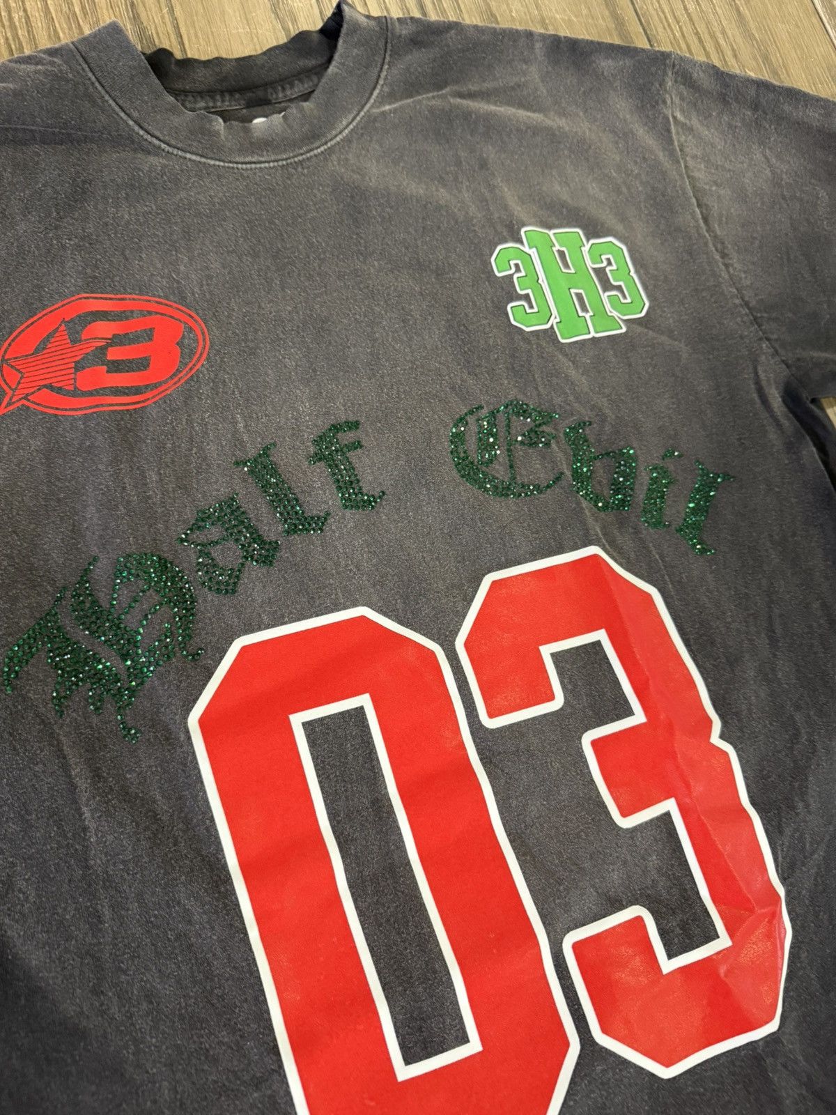 Half Evil ⚡️ Half Evil 333 Black 03 Race Team Tee Shirt Large ⚡️ Size US L / EU 52-54 / 3 - 4 Thumbnail