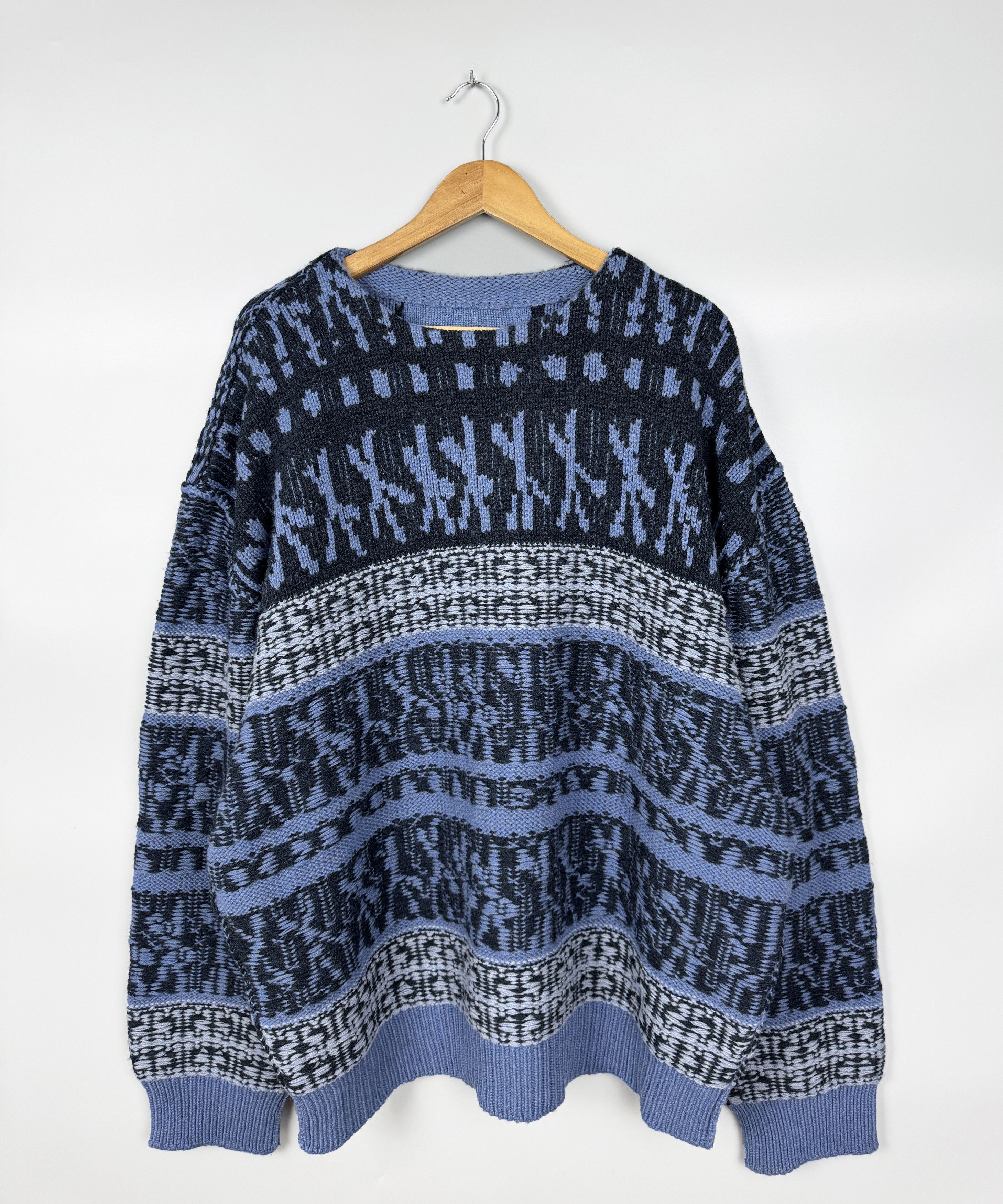 Givenchy NEW RRP 1700$ SS22 Givenchy Patterned Crewneck Wool Sweater Size US XXL / EU 58 / 5 - 4 Thumbnail