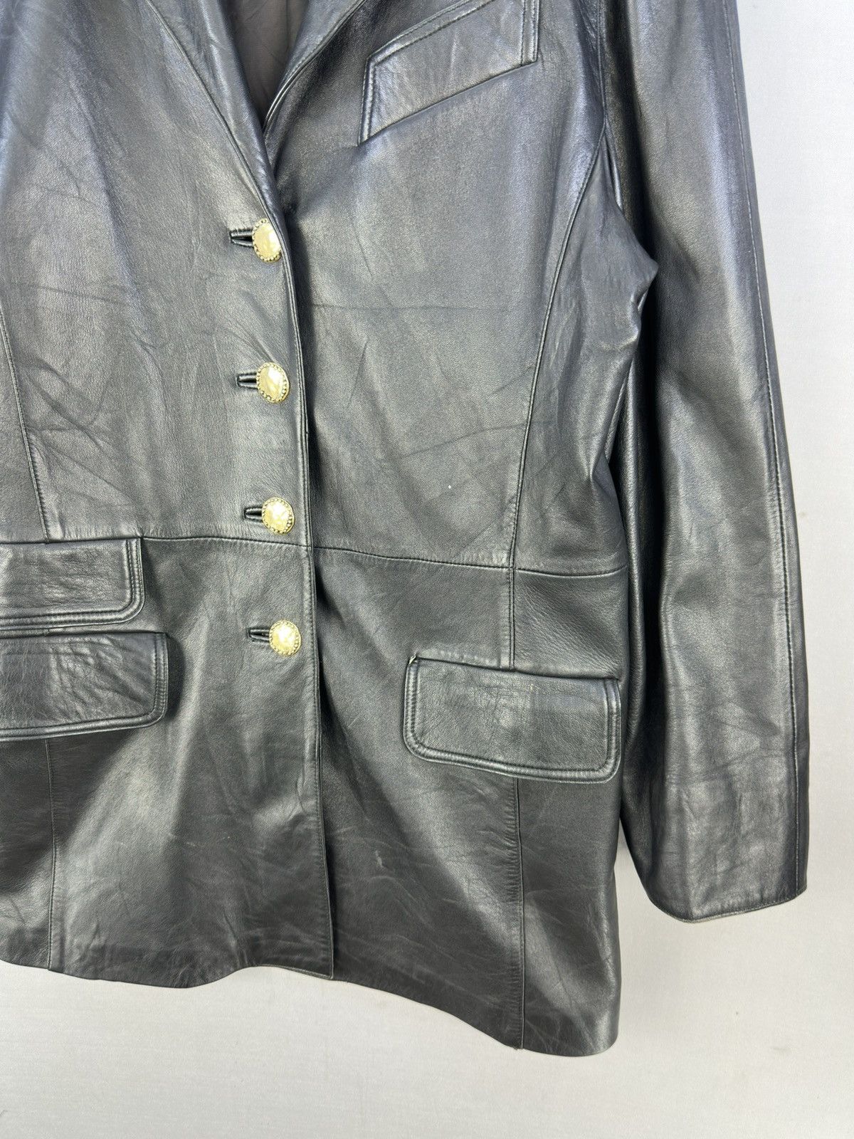 Japanese Brand Artpil Long Leather Jacket Size M / US 6-8 / IT 42-44 - 3 Thumbnail