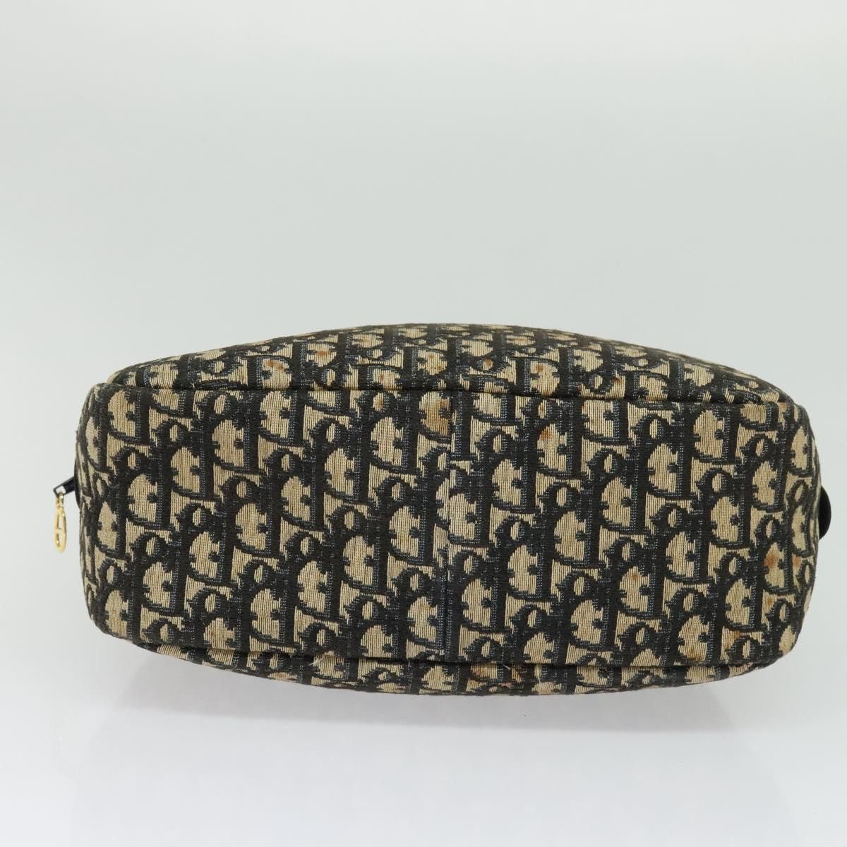 Dior DIOR Trotter Canvas Hand Bag Navy Gold Size ONE SIZE - 9 Thumbnail