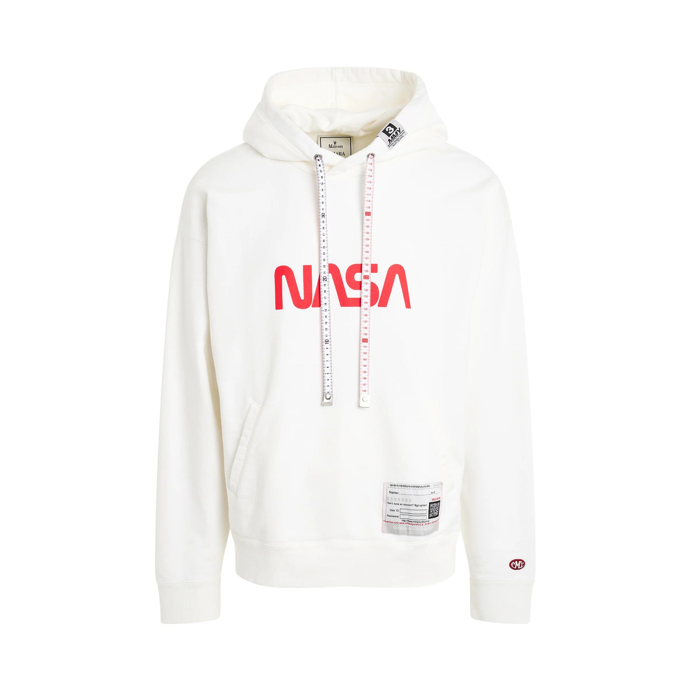 Maison MIHARA YASUHIRO o1mris0824 Nasa Printed Hoodie in White Size US M / EU 48-50 / 2 - 1 Thumbnail