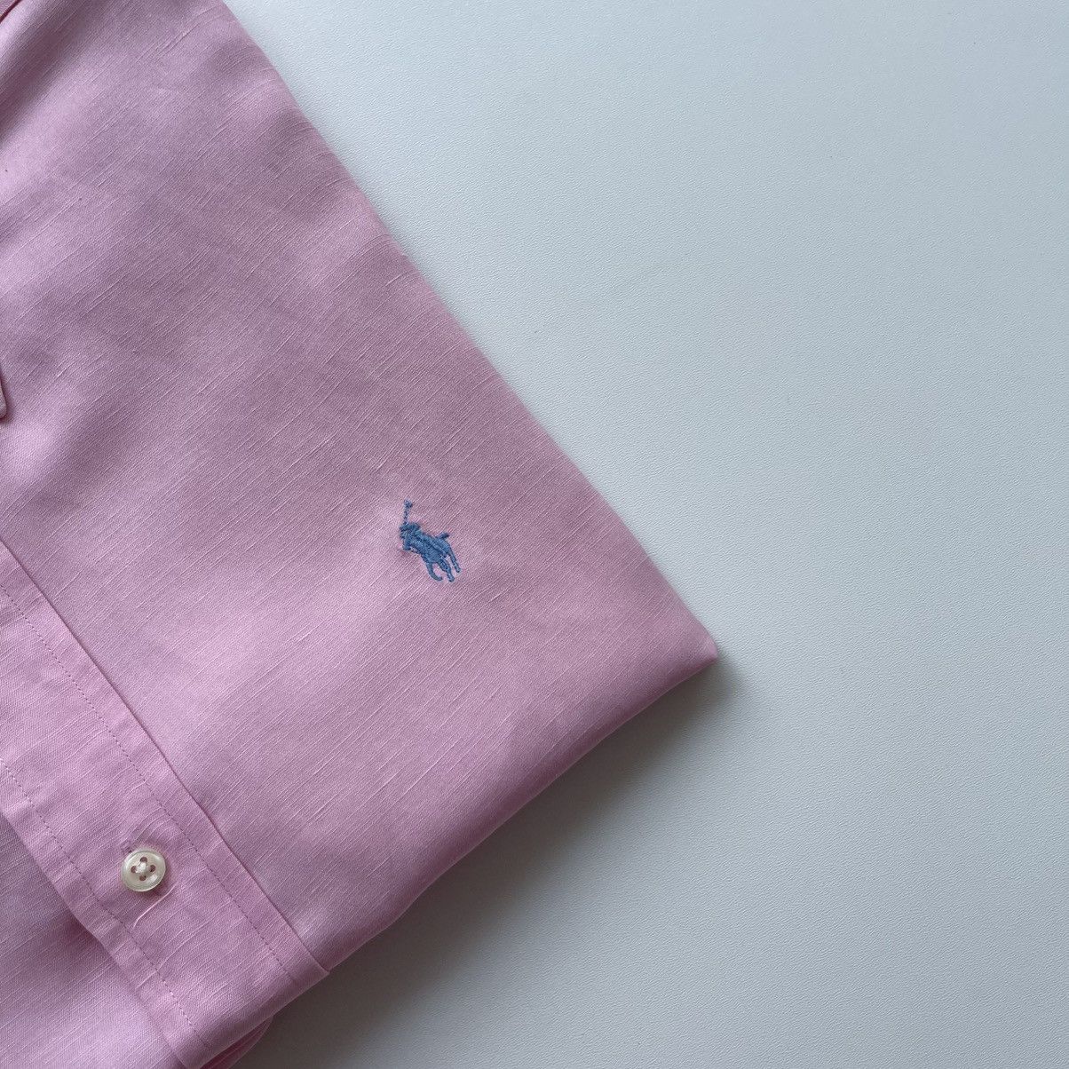 Polo Ralph Lauren Polo by Ralph Lauren Ellington Silk/Linen Button Ups Shirt Size US L / EU 52-54 / 3 - 6 Thumbnail
