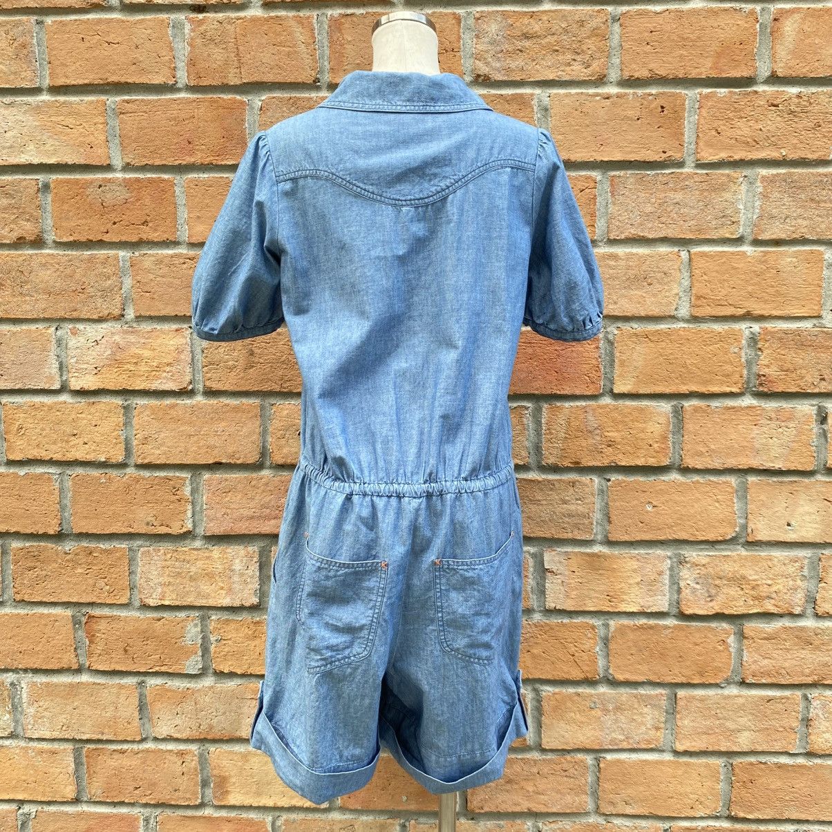 Tsumori Chisato TSUMORI CHISATO Blue Denim Romper with Peter Pan Collar Size M / US 6-8 / IT 42-44 - 18 Thumbnail