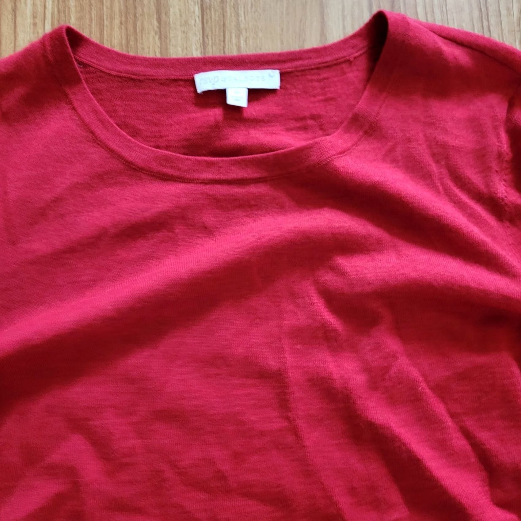 Talbots RSVP By Talbots Sweater Womens Medium Red Merino Wool Bell Sleeve With Tie Top Size M / US 6-8 / IT 42-44 - 3 Thumbnail