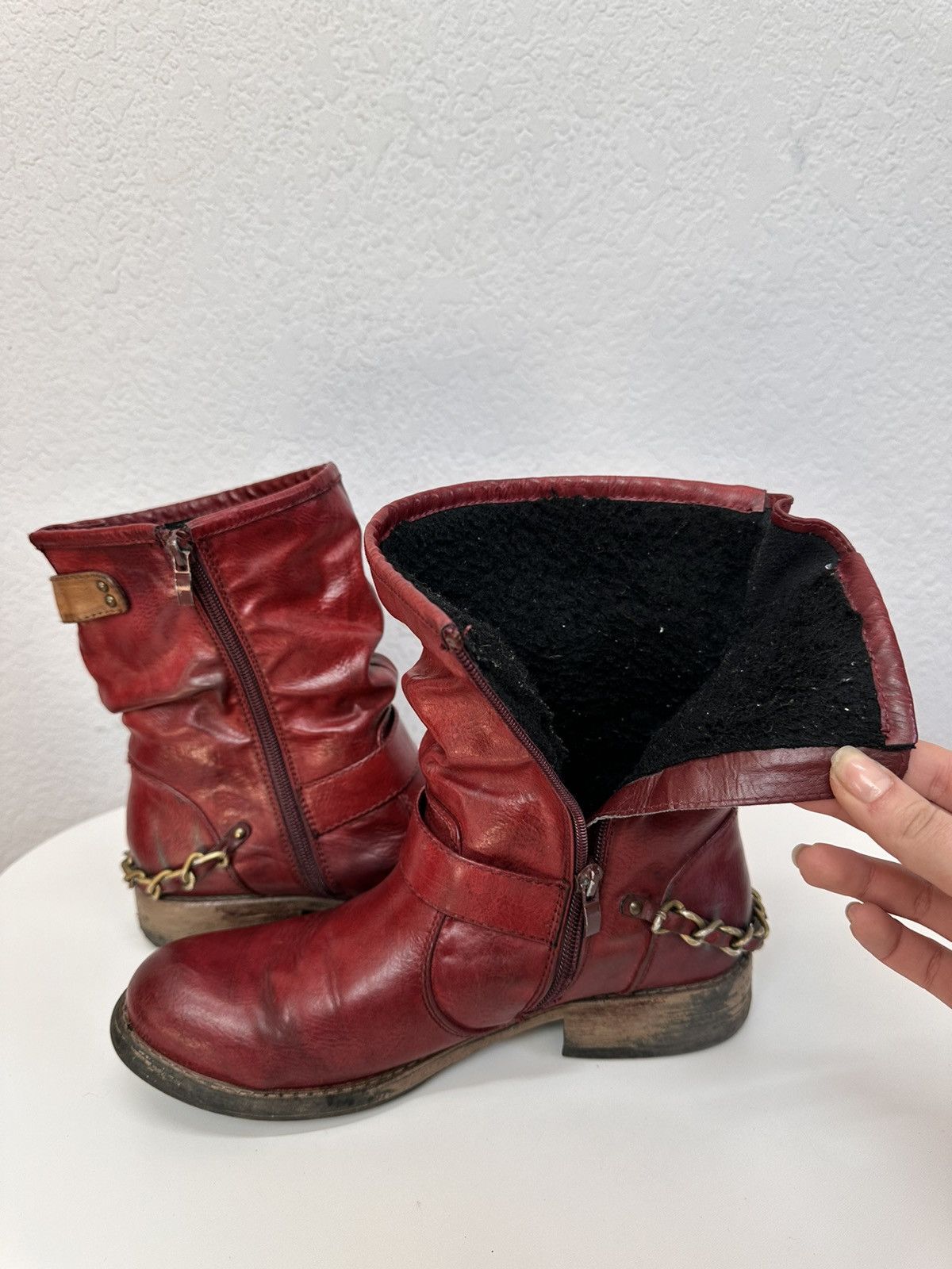 If Six Was Nine Vintage Real Leather Boots Hight As 98 Guidi Style Rick 424 Size US 9 / IT 39 - 10 Thumbnail