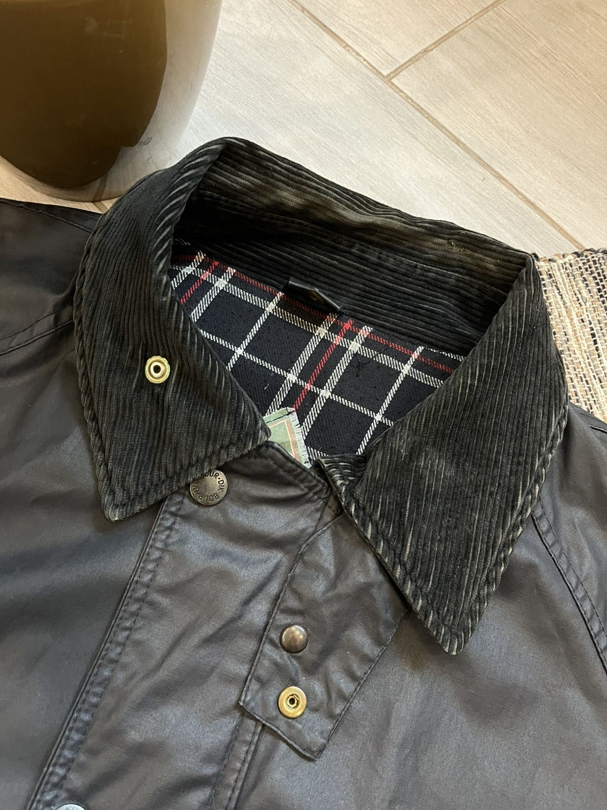 Barbour Vintage Barbour Waxed style Raincoat Jacket casuals luxury Size US XL / EU 56 / 4 - 11 Thumbnail