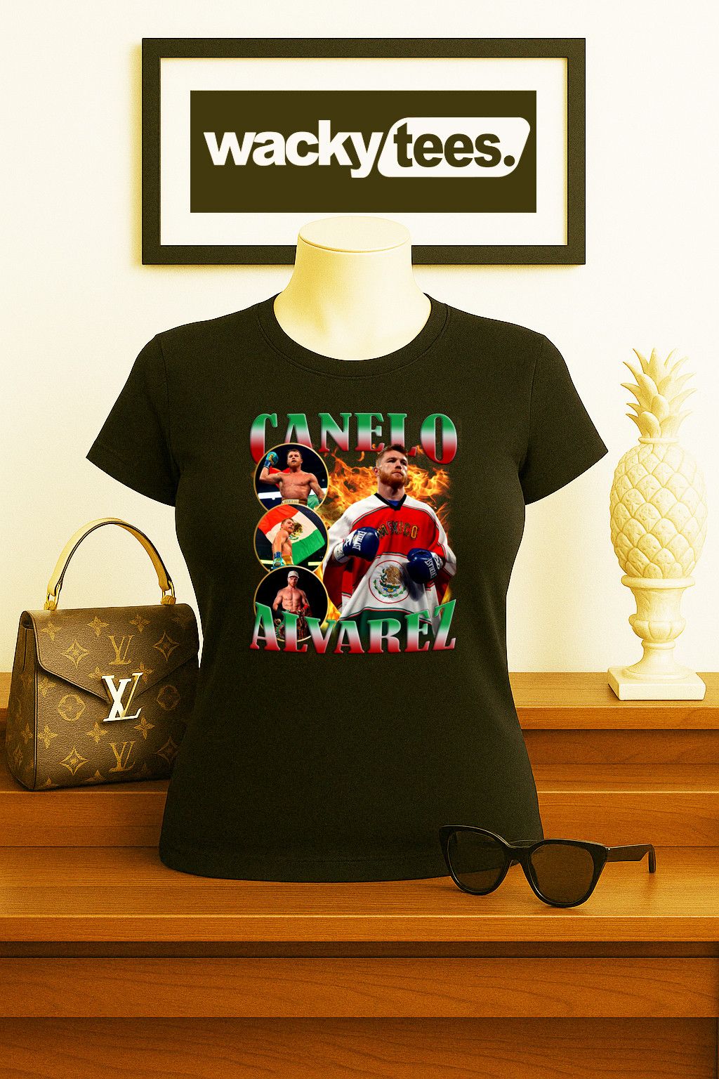 Other Canelo Alvarez Mexico Lindo Campeon Graphic Tee Shirt Size US L / EU 52-54 / 3 - 5 Thumbnail