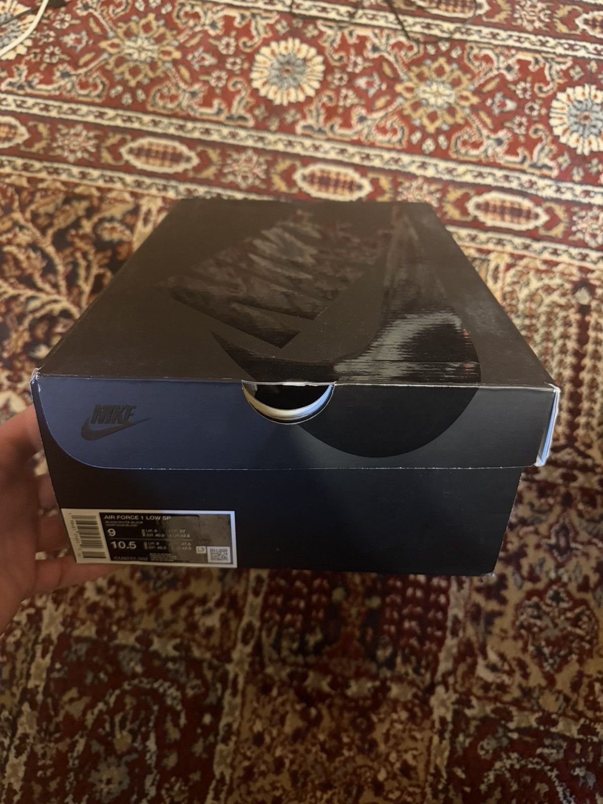 Nike × Supreme Supreme AF1 Black White Sz 9 Size US 9 / EU 42 - 8 Thumbnail