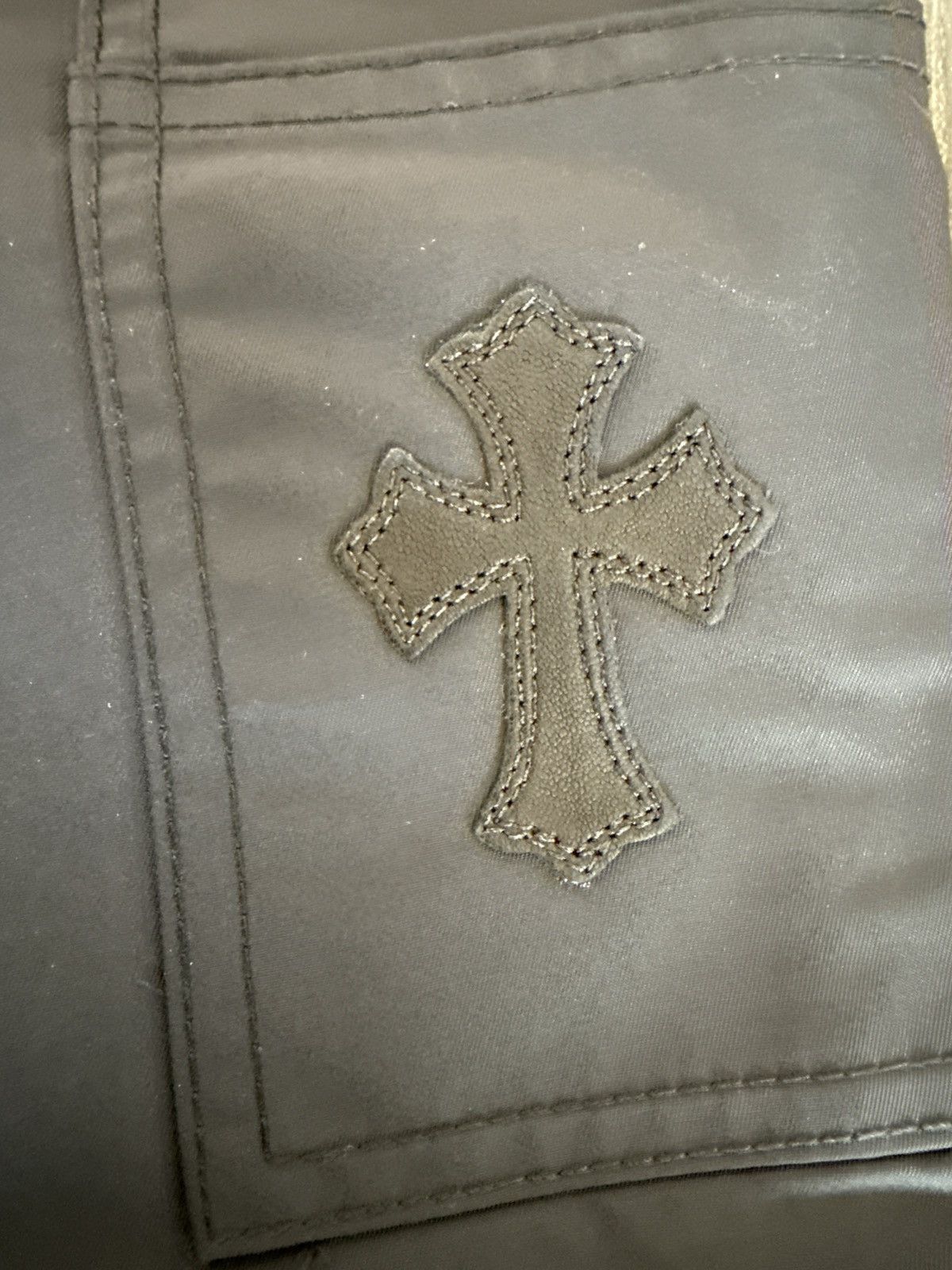 Chrome Hearts Chrome Heart Half Leather Half Nylon Pants Size US 36 / EU 52 - 3 Thumbnail