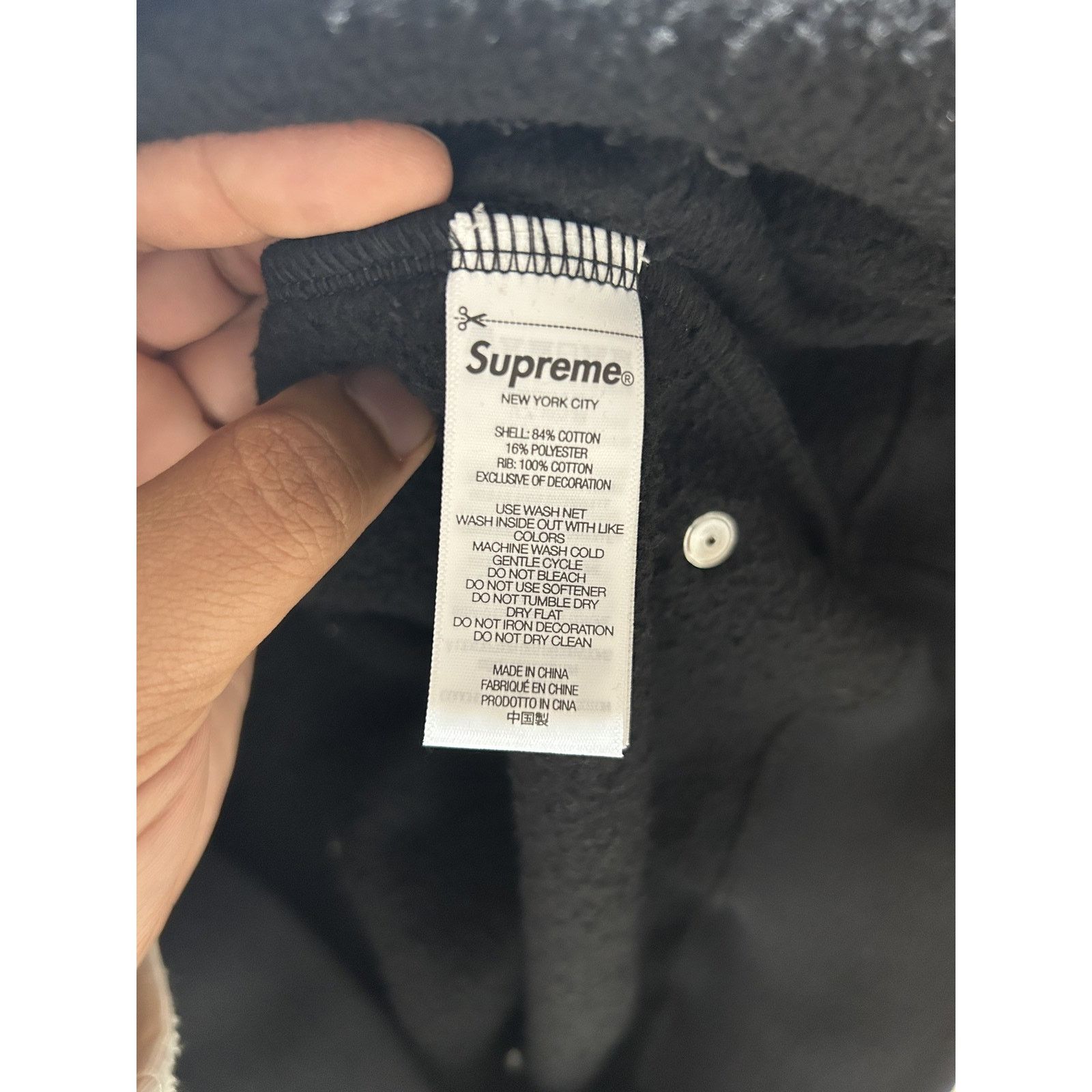 Supreme SUPREME STARS STUDDED SWEATSHIRT BLACK SIZE XL Size US XL / EU 56 / 4 - 4 Thumbnail