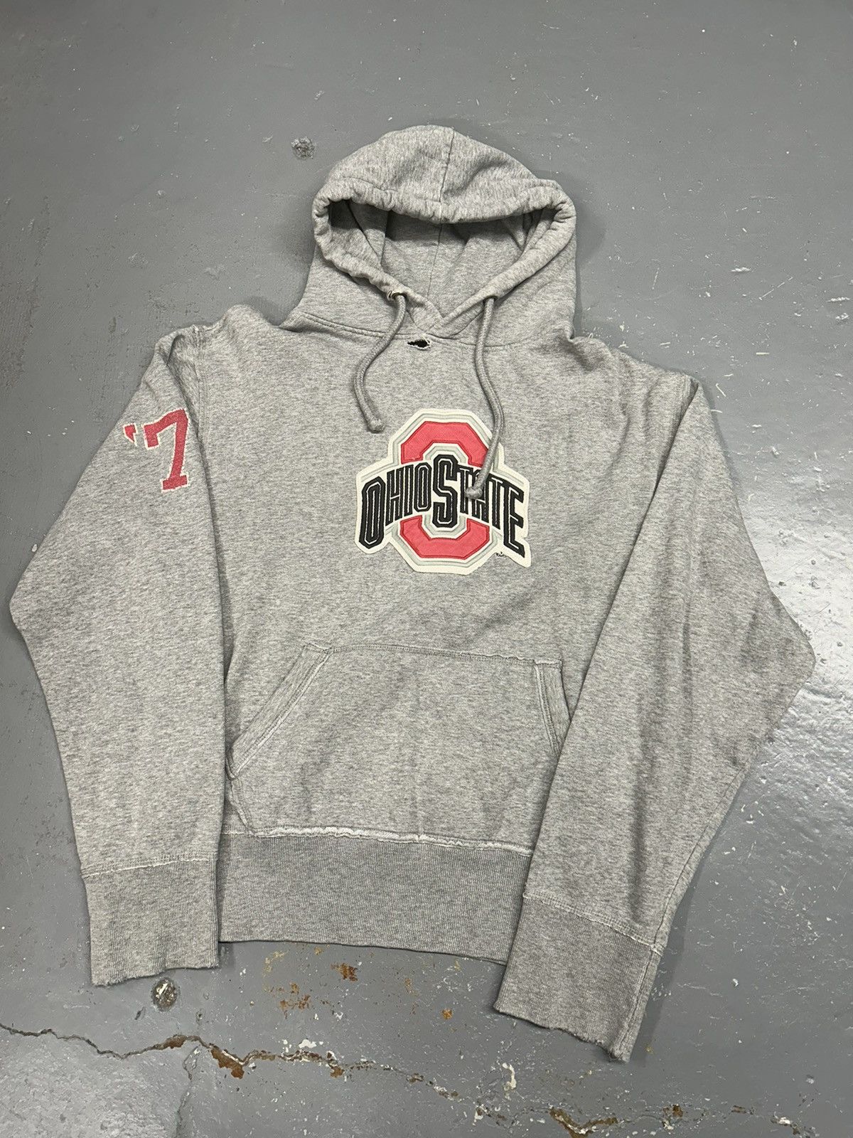 Vintage Crazy Vintage Fade Ohio State University Grey Hoodie Sweater Size US XL / EU 56 / 4 - 1 Thumbnail