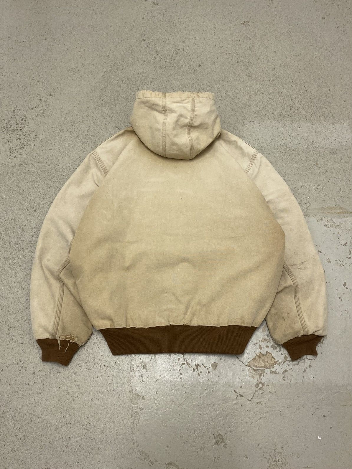 Carhartt Carhartt J151 Sand Canvas Jacket XL Made in USA Heavy Fade Size US XL / EU 56 / 4 - 2 Thumbnail
