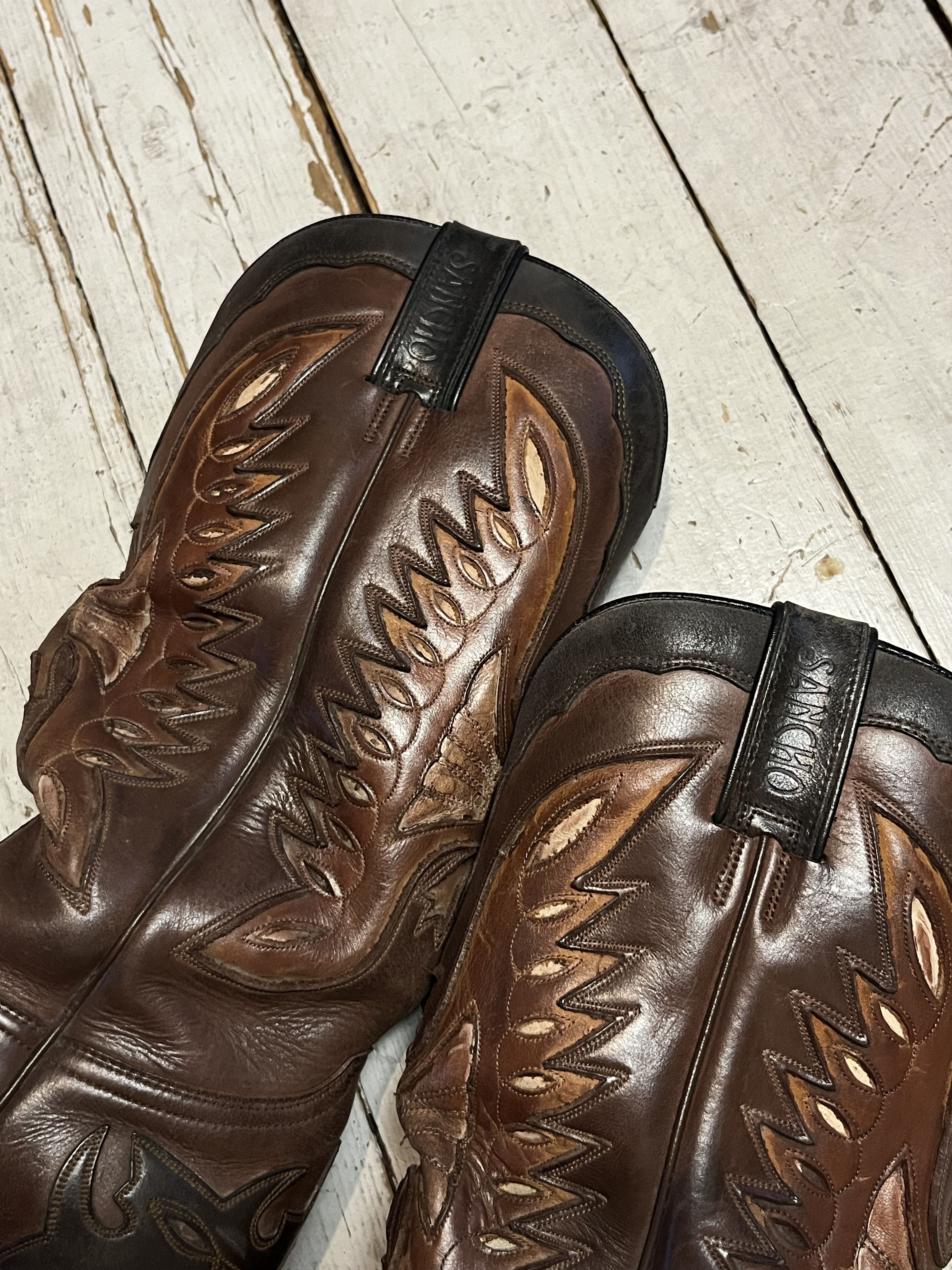 Sancho Boots Vintage Sancho Cowboy Boots Handmade Made in Spain Size US 10 / EU 43 - 11 Thumbnail