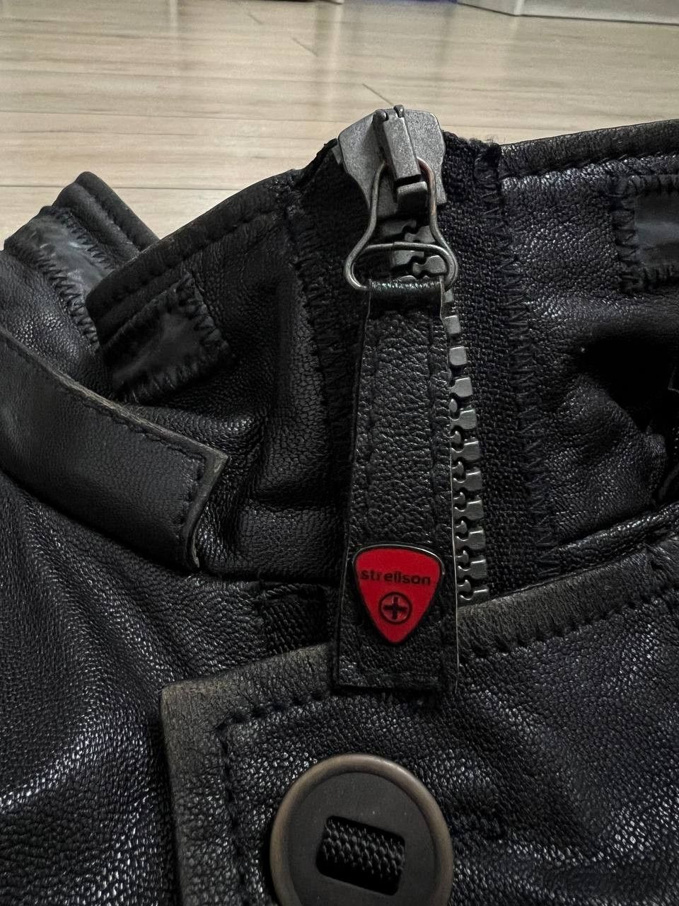 Strellson Strellson Leather Jacket Insulated Black Moto Style sz 2XL Size US XXL / EU 58 / 5 - 12 Thumbnail