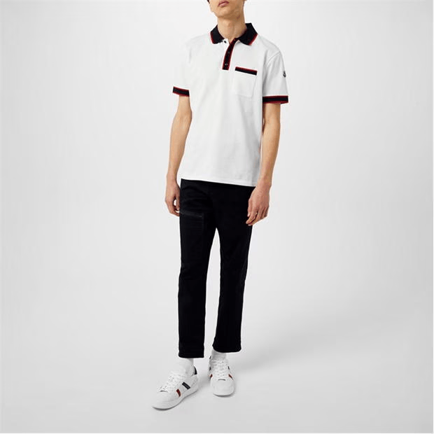 Moncler Striped Logo Polo Shirt Size US XXL / EU 58 / 5 - 4 Thumbnail