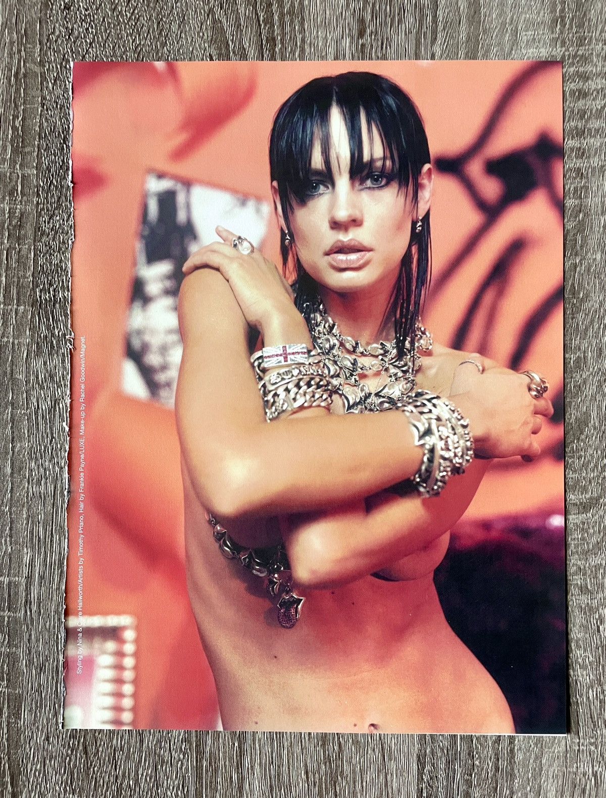 Chrome Hearts × Vintage Chrome Hearts jewelry girls 8x11 magazine cutout Poster Size ONE SIZE - 1 Thumbnail