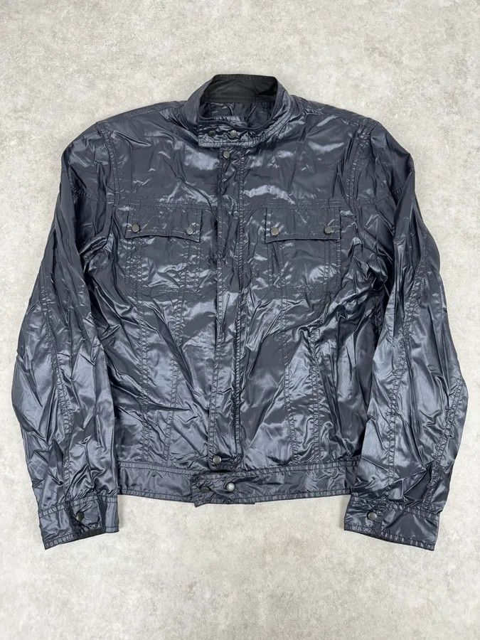 Yves Saint Laurent SS2004 Yves Saint Laurent Navy Shiny Cargo Jacket Size US M / EU 48-50 / 2 - 1 Thumbnail