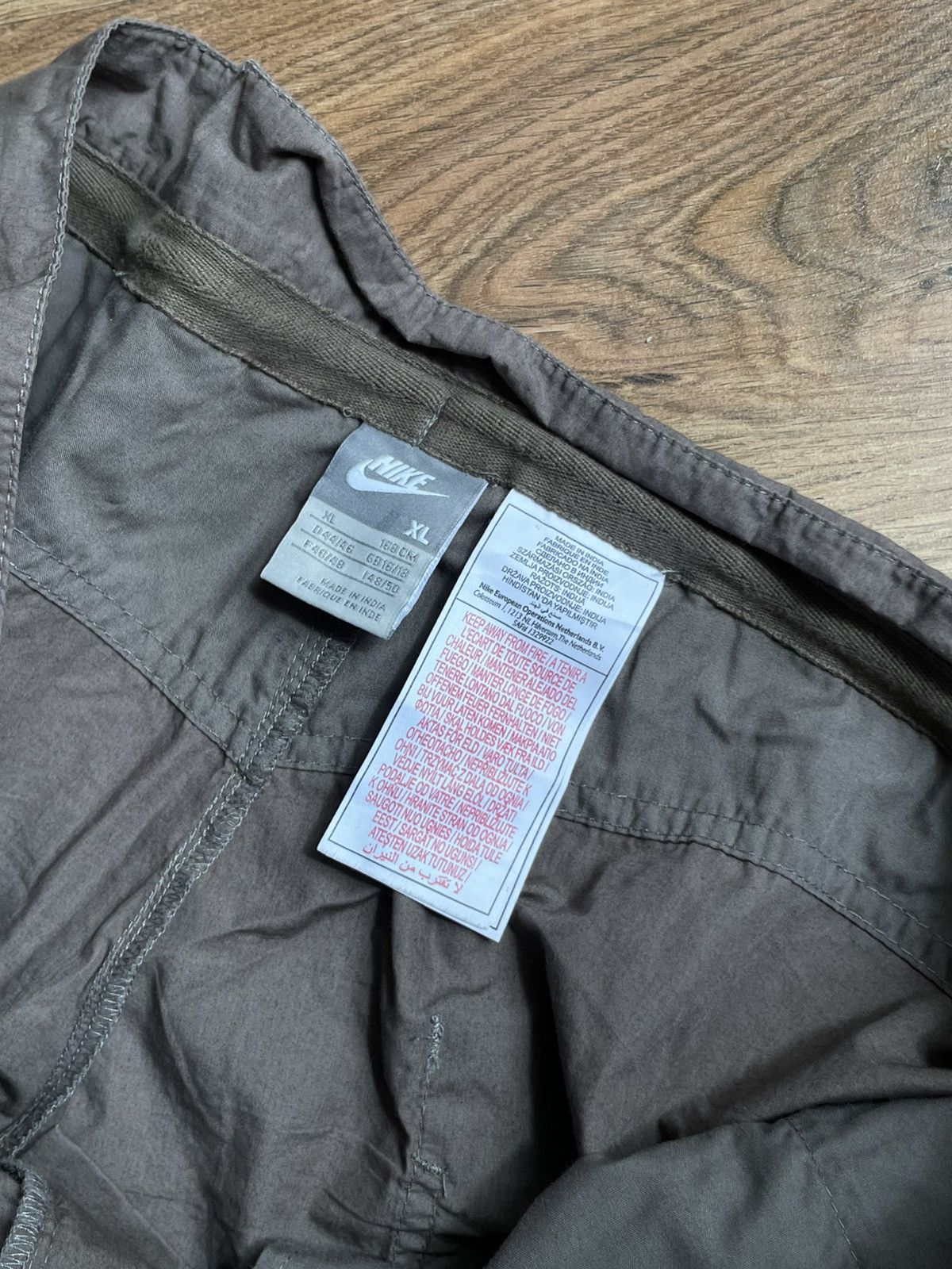 Nike × Vintage Nike Vintage Brown Parachute Pants Size US 34 / EU 50 - 5 Thumbnail