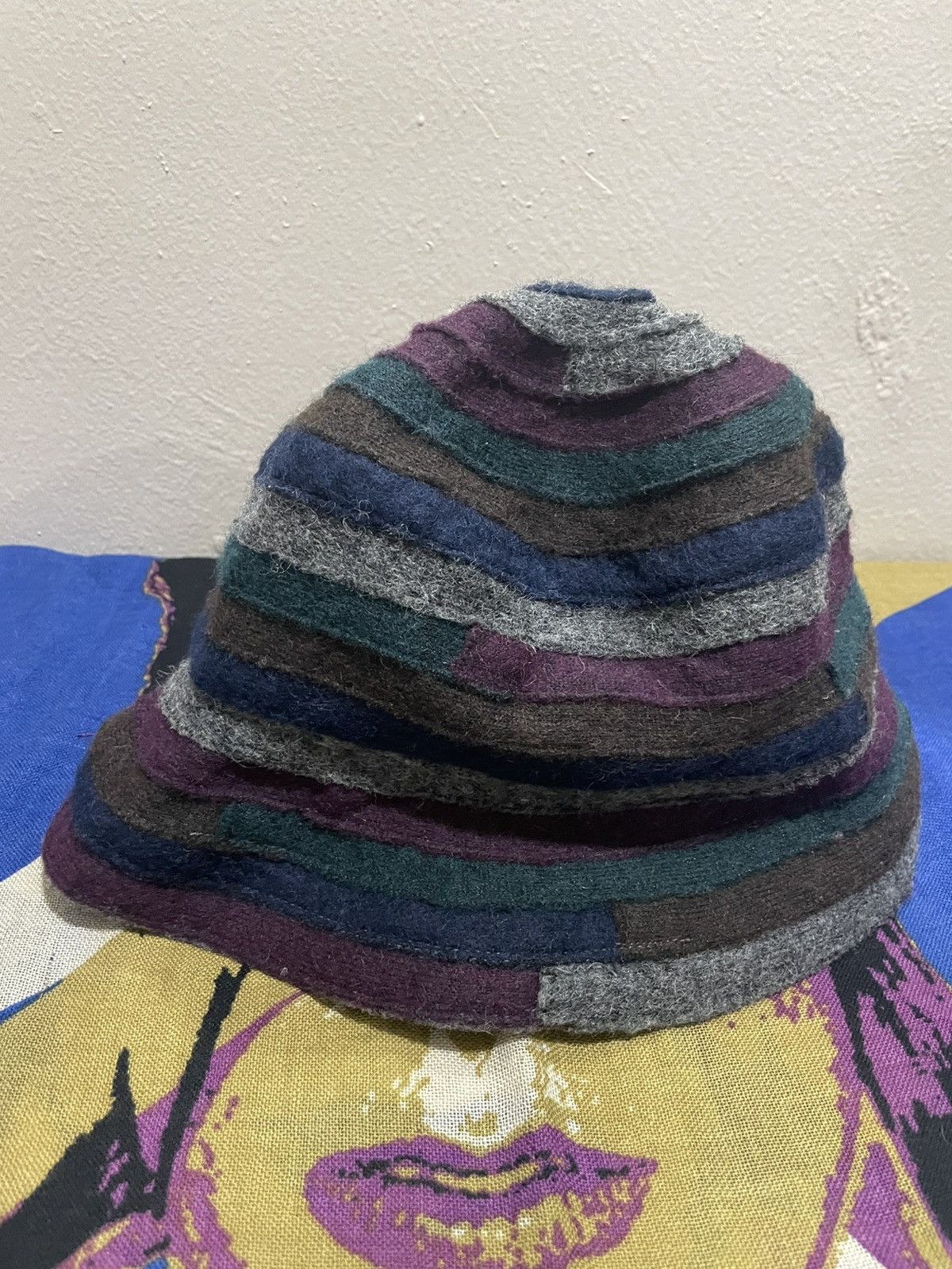 Other Ferruccio Vecchi designer 🇮🇹 Rebuilt Wool Bucket Hat Size ONE SIZE - 5 Thumbnail