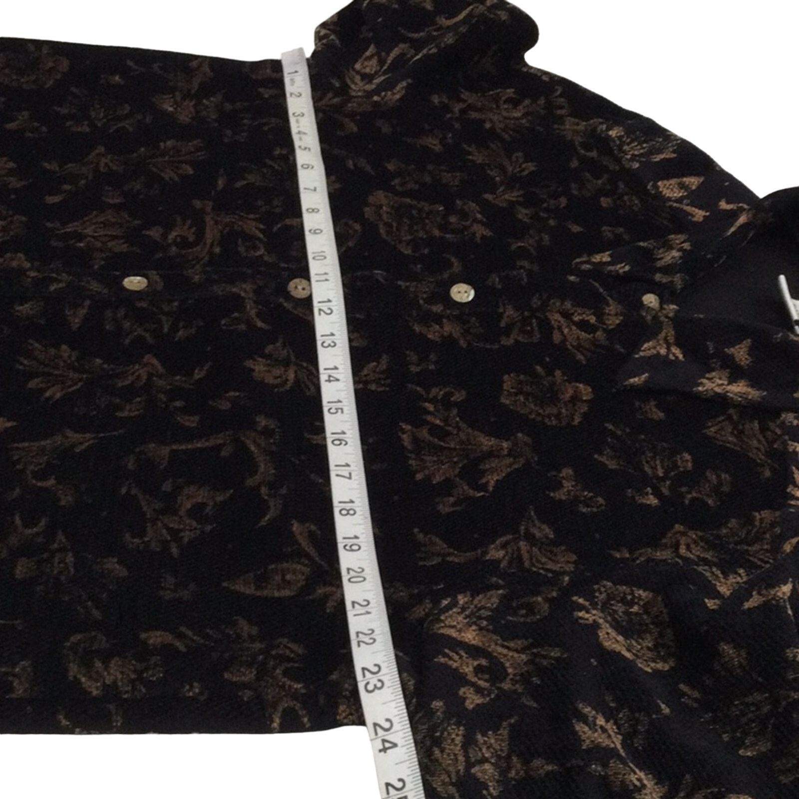 Chicos Chico's Design Black & Gold Vintage Shirt Size 3/XL/16 Size XL / US 12-14 / IT 48-50 - 13 Thumbnail