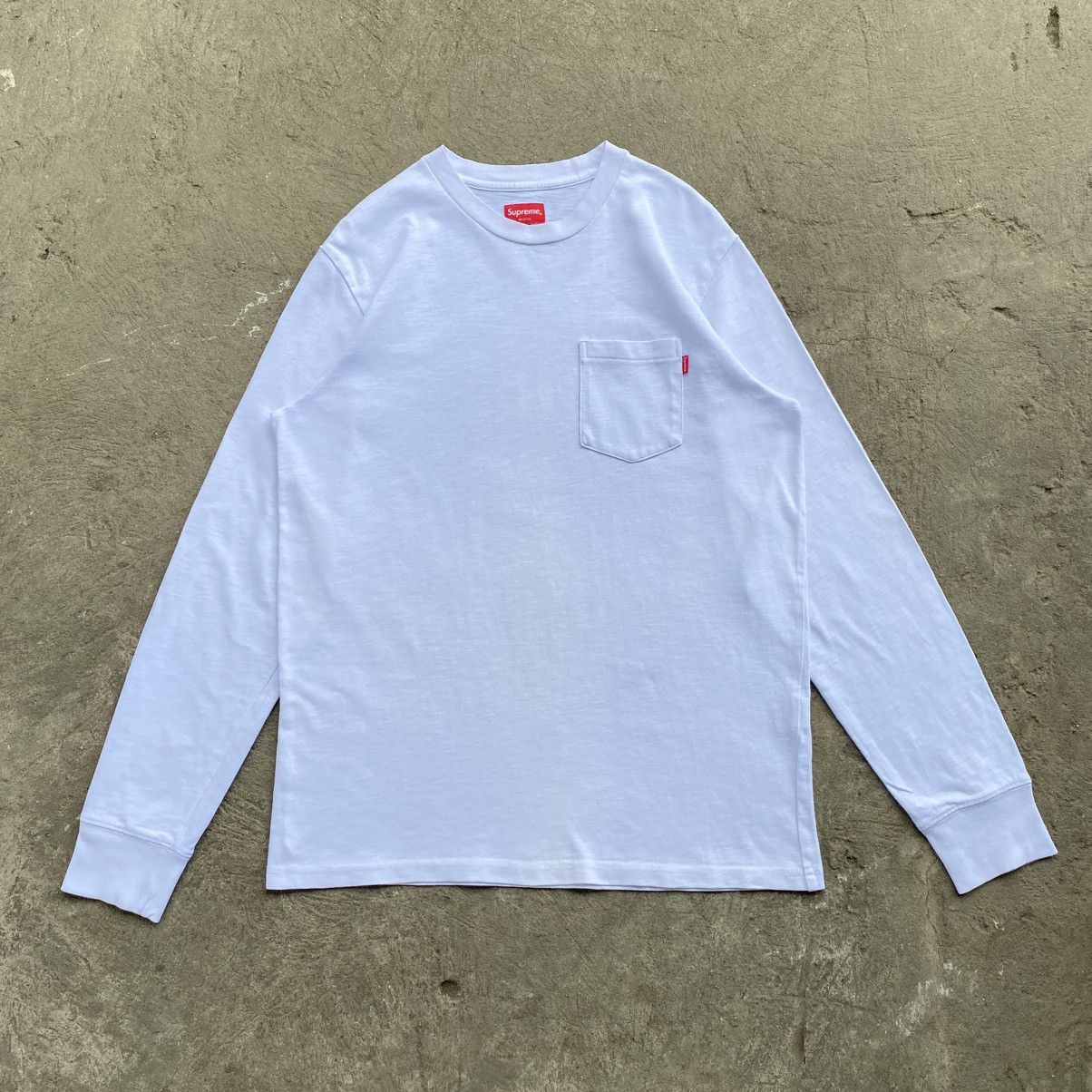 Supreme Supreme White Pocket Longsleeves Size US M / EU 48-50 / 2 - 1 Thumbnail
