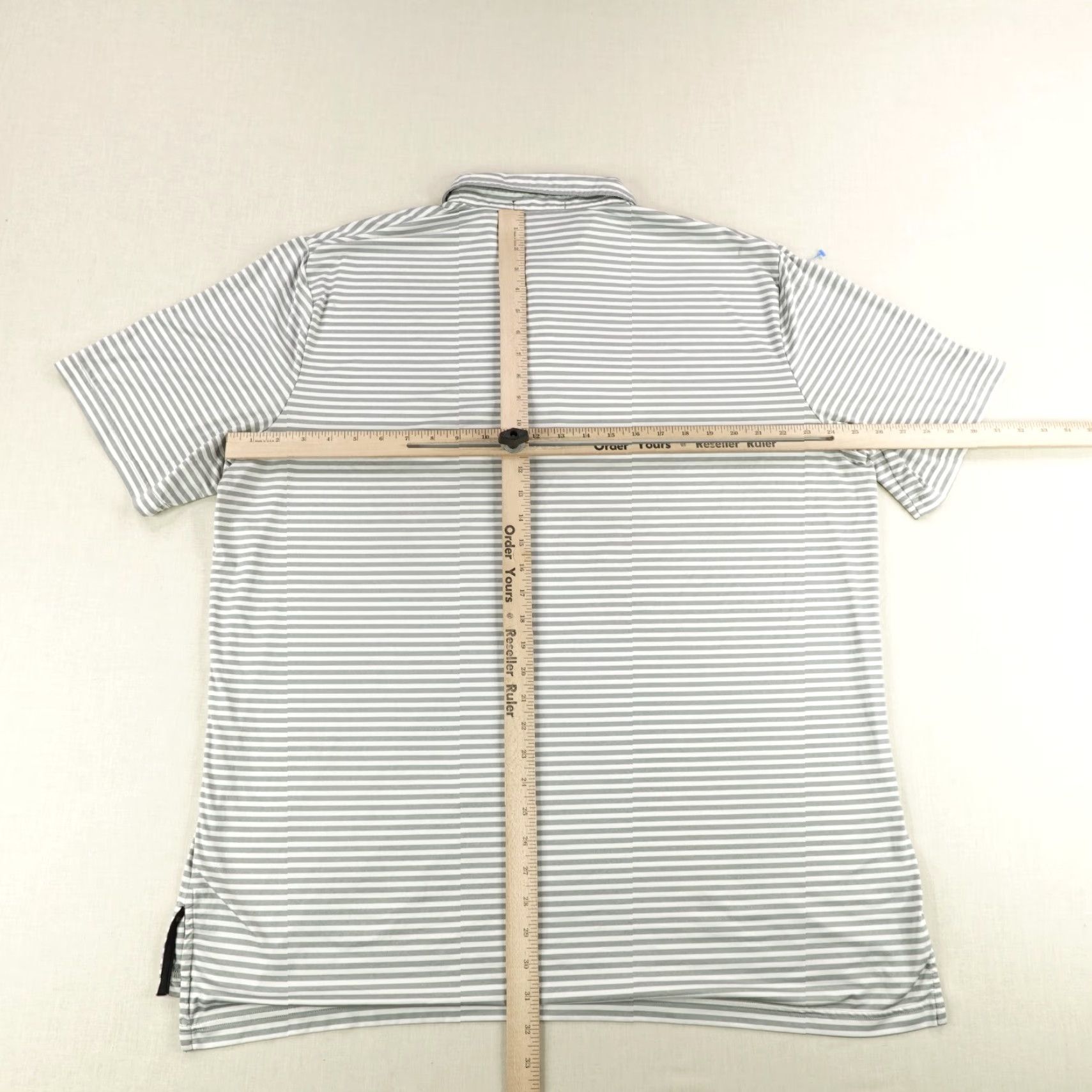 Ralph Lauren Ralph Lauren Polo Shirt Mens XL Gray White Stripes RLX Performance Golf Flex Size US XL / EU 56 / 4 - 5 Thumbnail