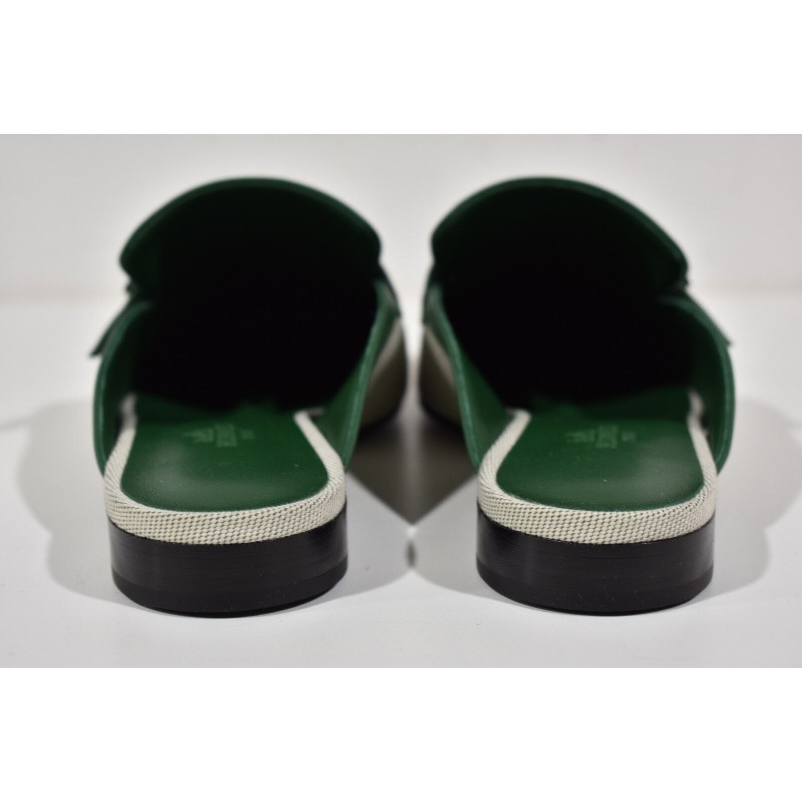 Hermes Groupie Mule Cactus Canvas Backless Mule Slide Flat 37 Size US 7 / IT 37 - 11 Thumbnail