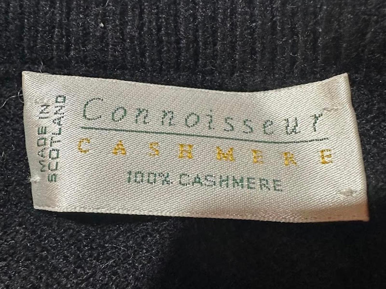 Other Connoisseur Cashmere Black Vest Scotland Size US L / EU 52-54 / 3 - 2 Thumbnail