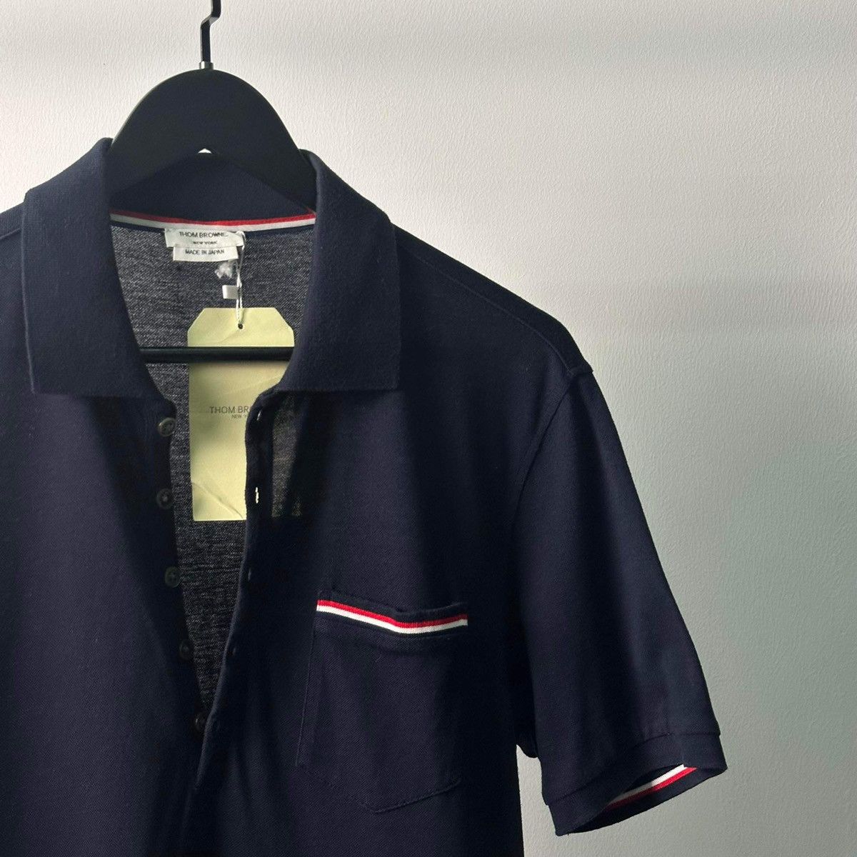 Thom Browne THOM BROWNE NAVY POLO SHIRT Size US M / EU 48-50 / 2 - 4 Thumbnail