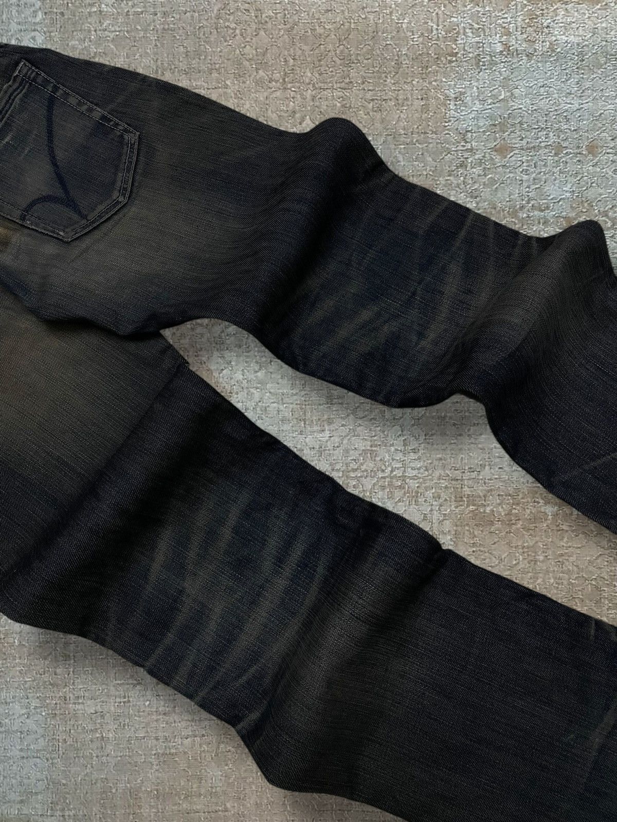Japanese Brand Vintage 1990s Designer Back Number Mudwash Style Denim Size US 28 / EU 44 - 13 Thumbnail
