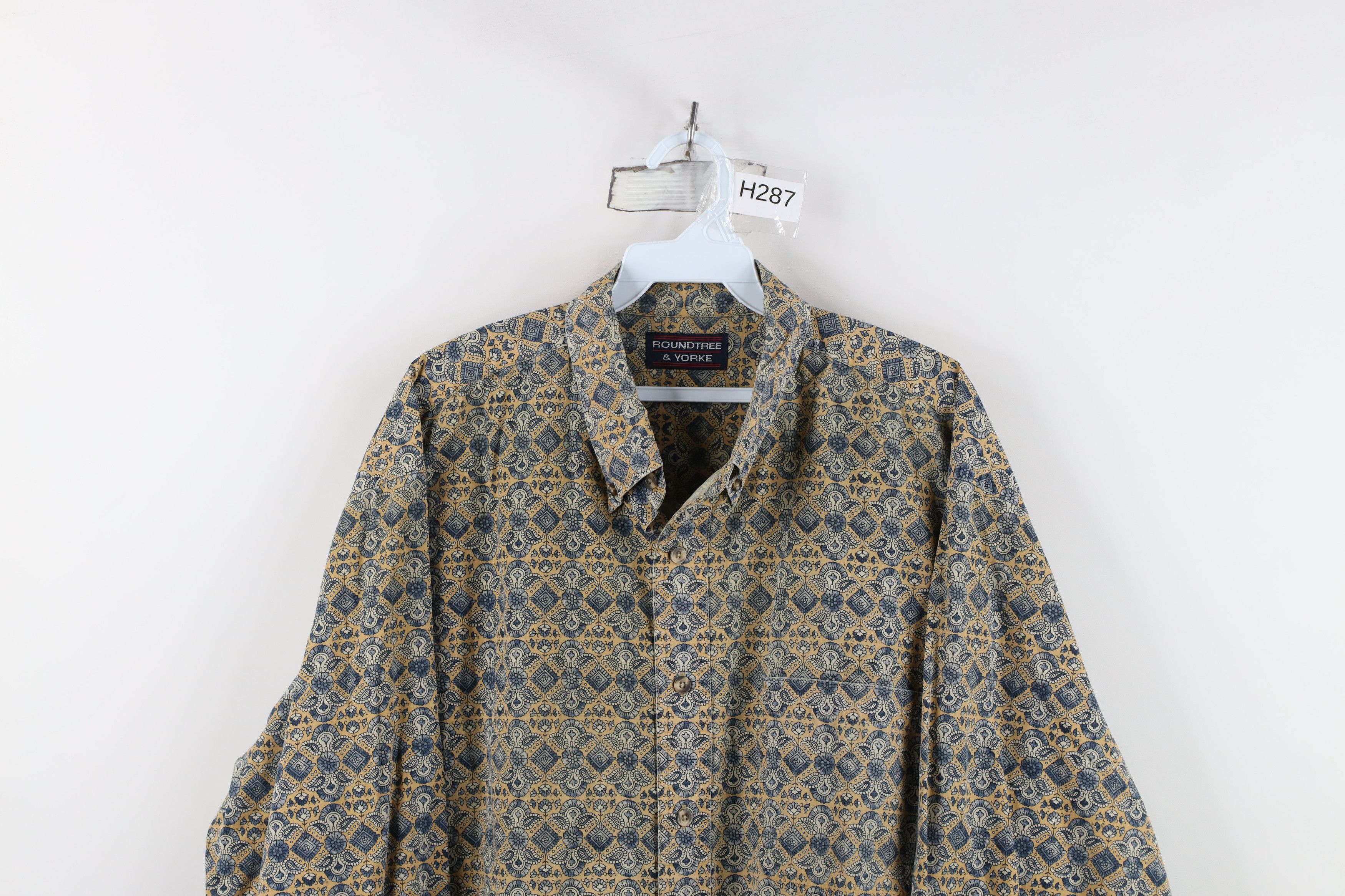 Vintage Vintage 90s Streetwear Flower Paisley Button Down Shirt Size US XL / EU 56 / 4 - 2 Thumbnail