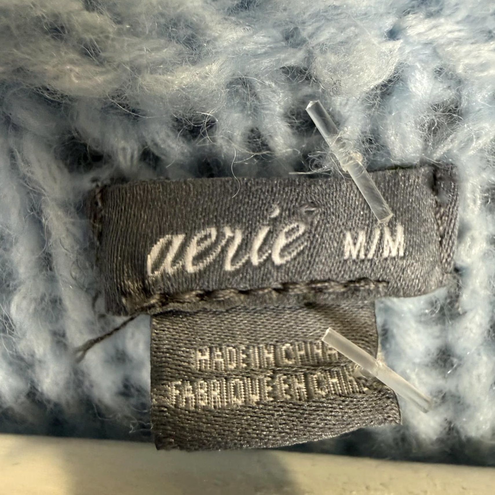 Vintage Aerie Women's Pullover Sweater Knit Blue Wool Acrylic Oversized Size M Size M / US 6-8 / IT 42-44 - 2 Thumbnail