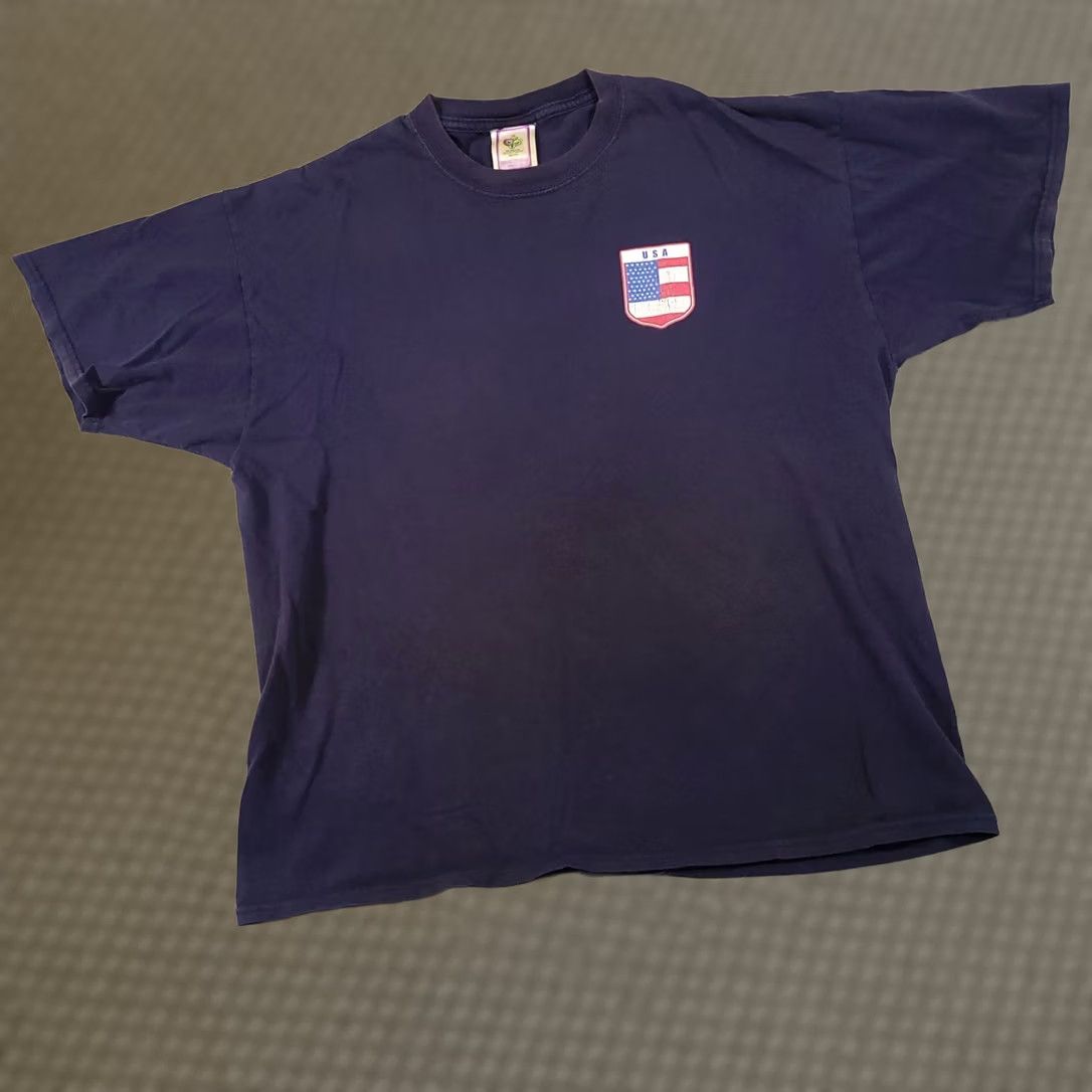 Vintage VINTAGE Team USA Soccer 2006 FIFA World Cup Germany Double Sided Flag Futbol Shirt XL Men Blue Nike? Size US XL / EU 56 / 4 - 1 Thumbnail