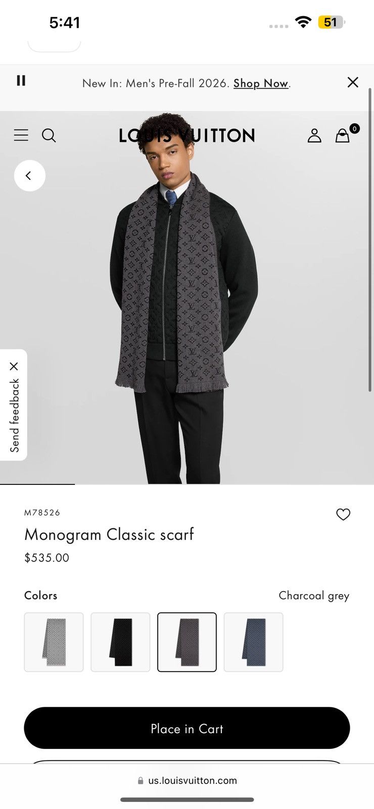 Louis Vuitton Louis Vuitton Monogram Classic Scarf Size ONE SIZE - 7 Thumbnail