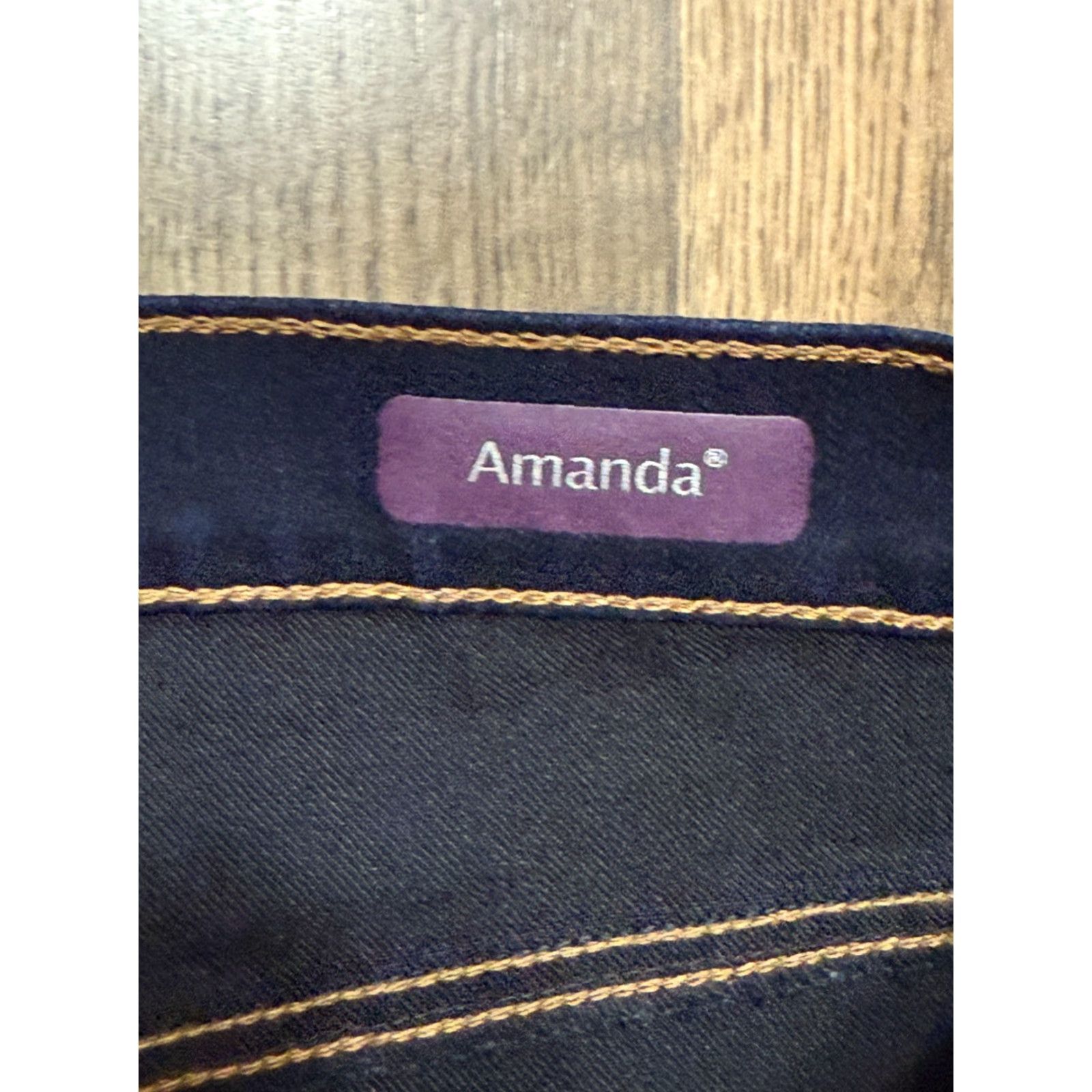 Gloria Vanderbilt Gloria Vanderbilt Amanda Jeans Women's 16 Petite Denim Blue 38" Length Straight Size 26" / US 2 / IT 38 - 5 Thumbnail