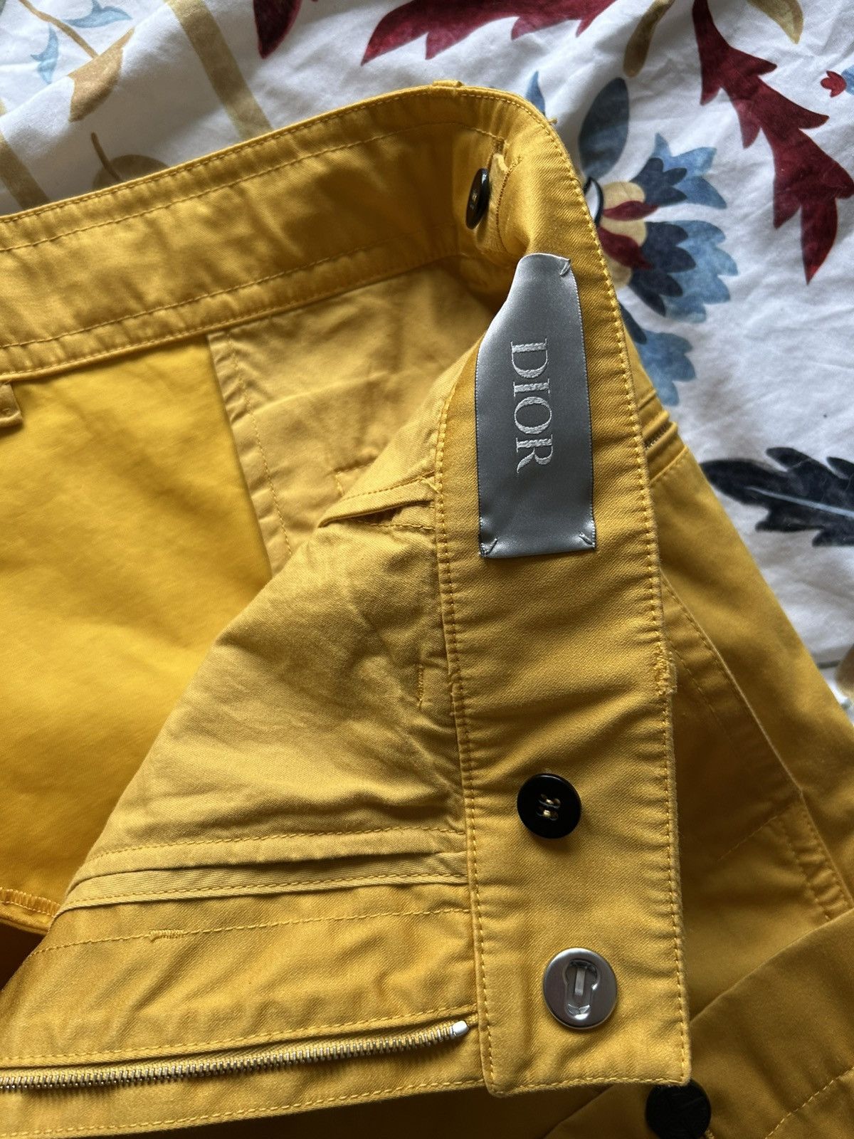 Dior × Stone Island Dior x Stone Island Yellow Bermuda Shorts (IT50/UK33-34) Size US 33 - 5 Thumbnail
