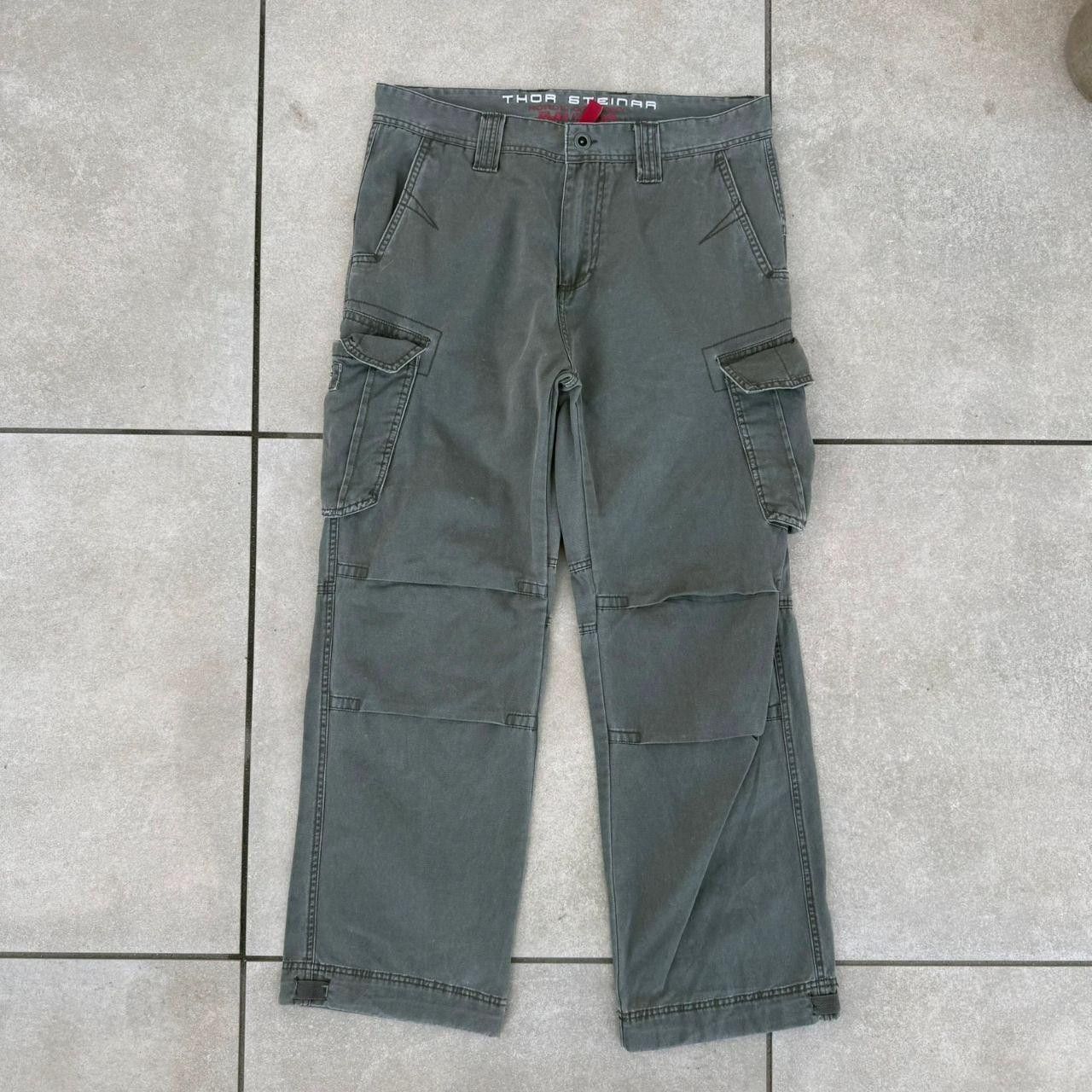 Vintage Vintage 90s Cargo Printed Wide Leg Trousers Affilaction Size US 36 / EU 52 - 4 Thumbnail