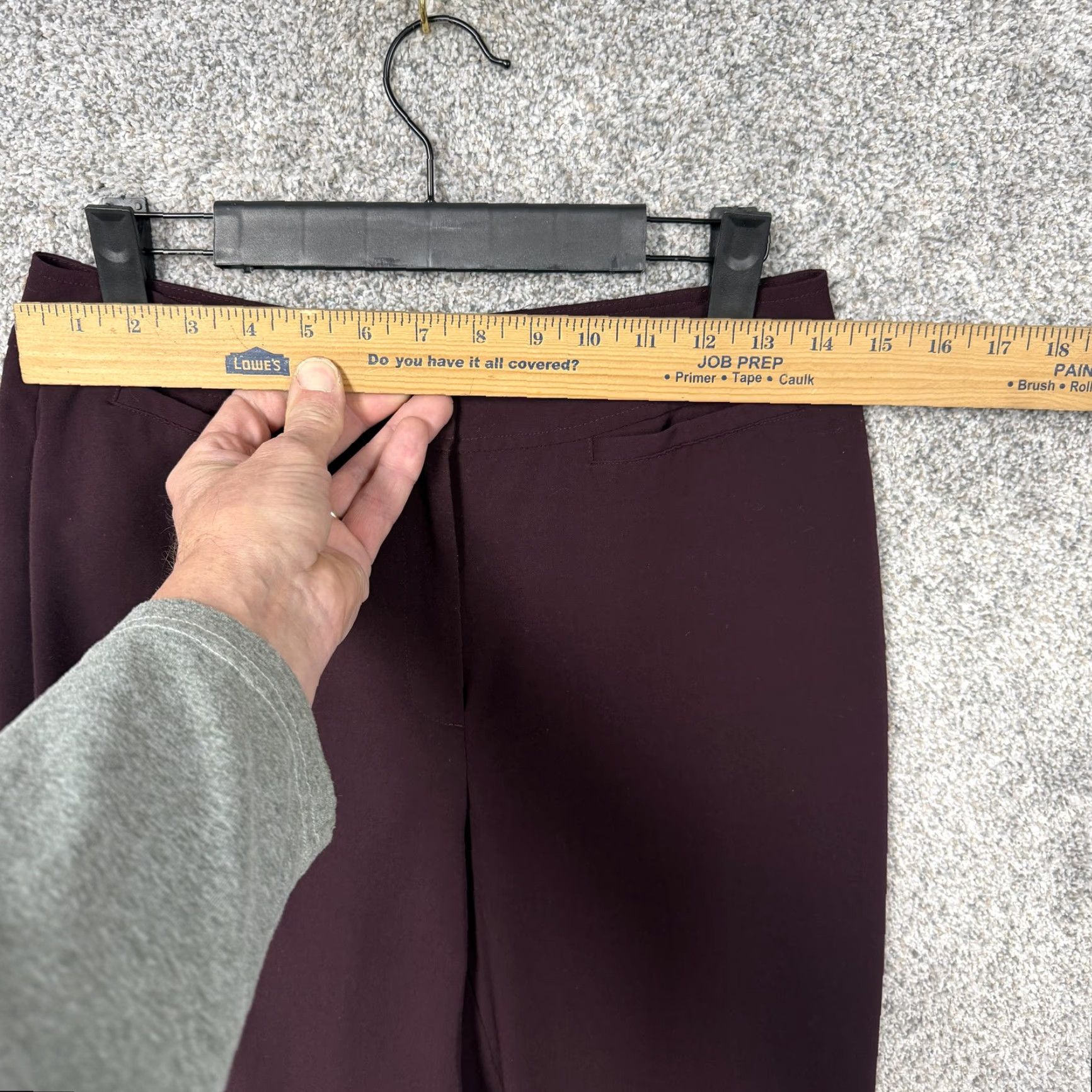 Worthington Worthington Dress Pants Womens 6 Maroon Straight Leg Stretch Office Career Chic Pants Womens Up to date 6 Size 28" / US 6 / IT 42 - 2 Thumbnail