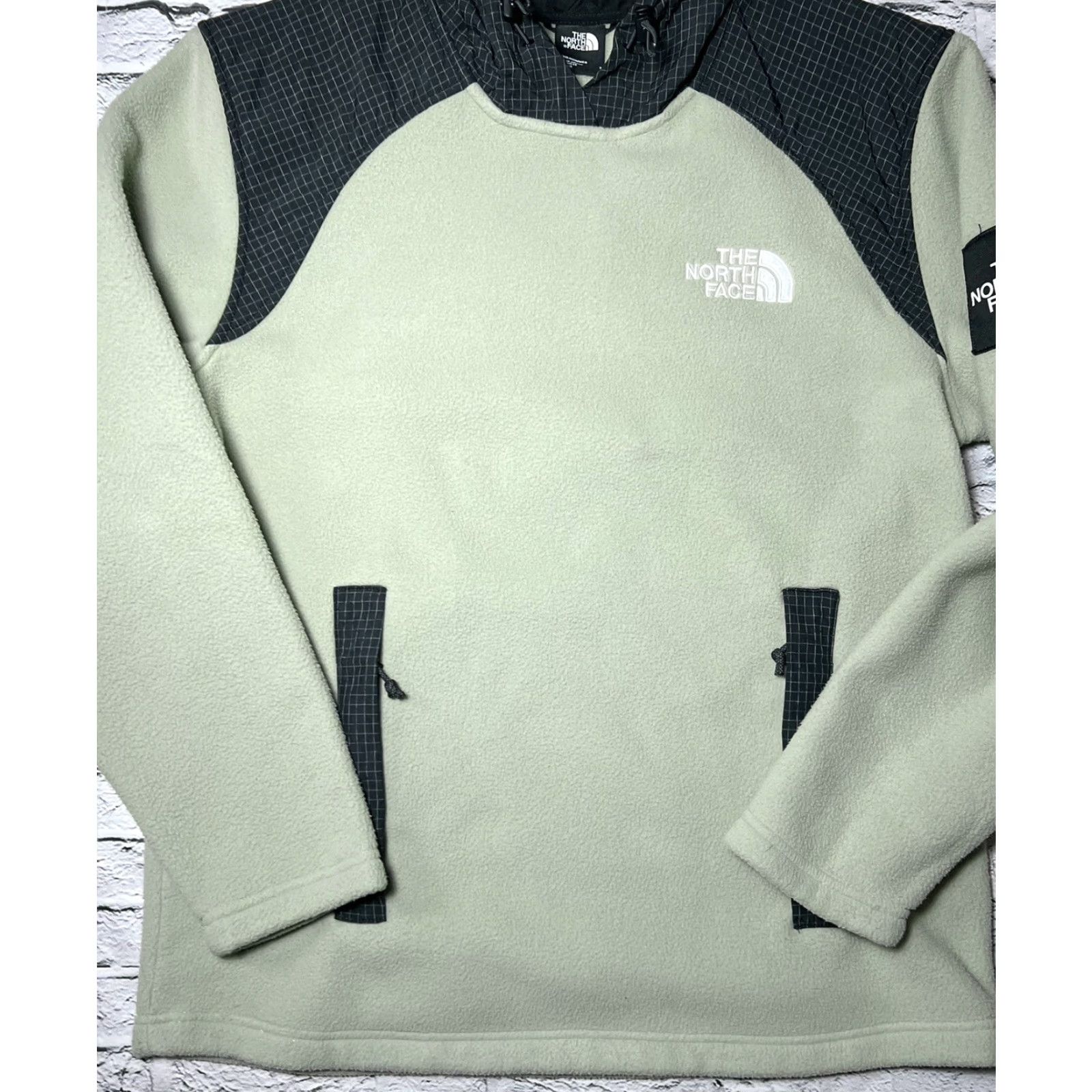 The North Face VINTAGE The North Face Hoodie Mens S Tea Green Pullover Sweatshirt Microfleece 90s? Size US S / EU 44-46 / 1 - 2 Thumbnail