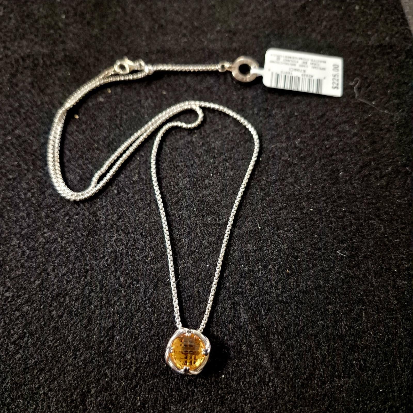 Peter Thomas Roth Citrine Necklace in Sterling Silver - 10mm