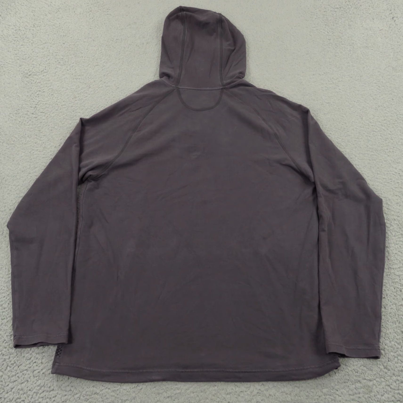 Rhone Rhone Hoodie Mens Medium Faded Indigo Sun Dyed Long Sleeve Hooded Henley Shirt BYLT Navy/Blue Size US M / EU 48-50 / 2 - 7 Thumbnail