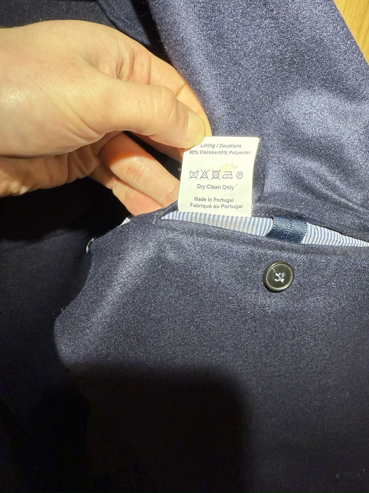Officine Generale Officine Generale Navy Flannel Blazer Size 42R - 5 Thumbnail