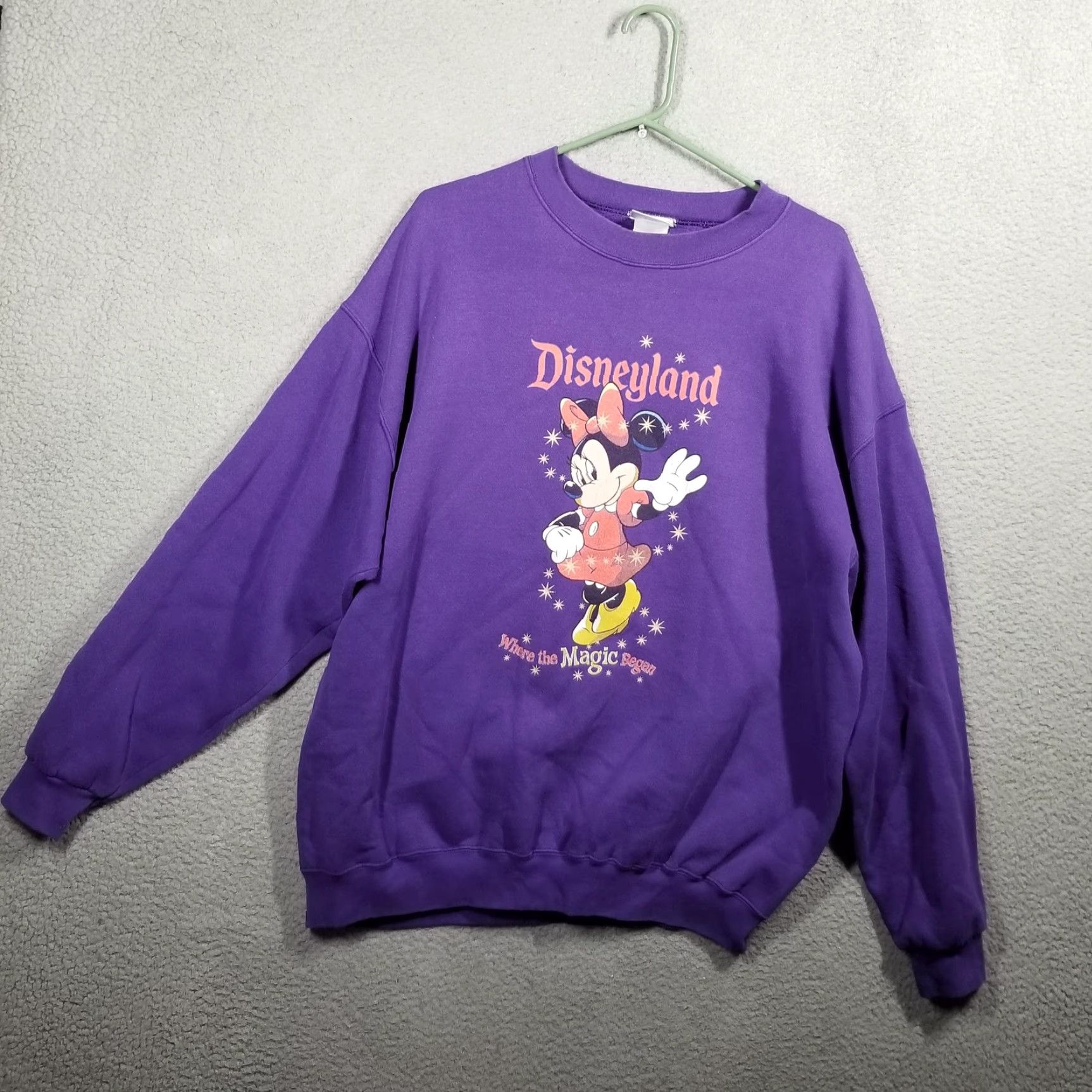 Vintage VINTAGE Disneyland Resort Sweatshirt Womens XL Purple Minnie Mouse Graphic USA Size XL / US 12-14 / IT 48-50 - 2 Thumbnail