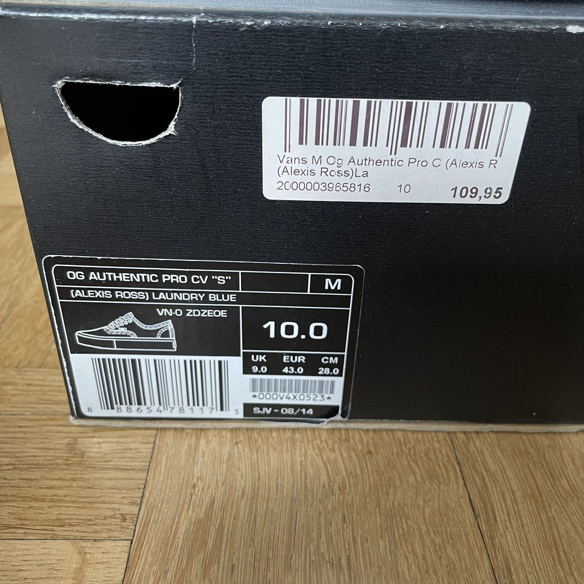 Vans Alexis Ross x Vans Syndicate OG Authentic Pro CV "S" Size US 10 / EU 43 - 9 Thumbnail