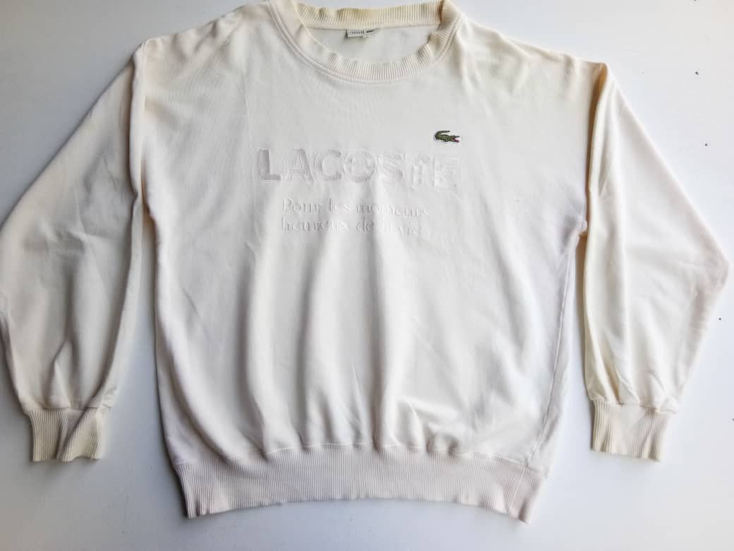 Japanese Brand × Lacoste × Vintage Vintage Chemise Lacoste Pour Les Moments Hereux De La Vie Size US XL / EU 56 / 4 - 4 Thumbnail