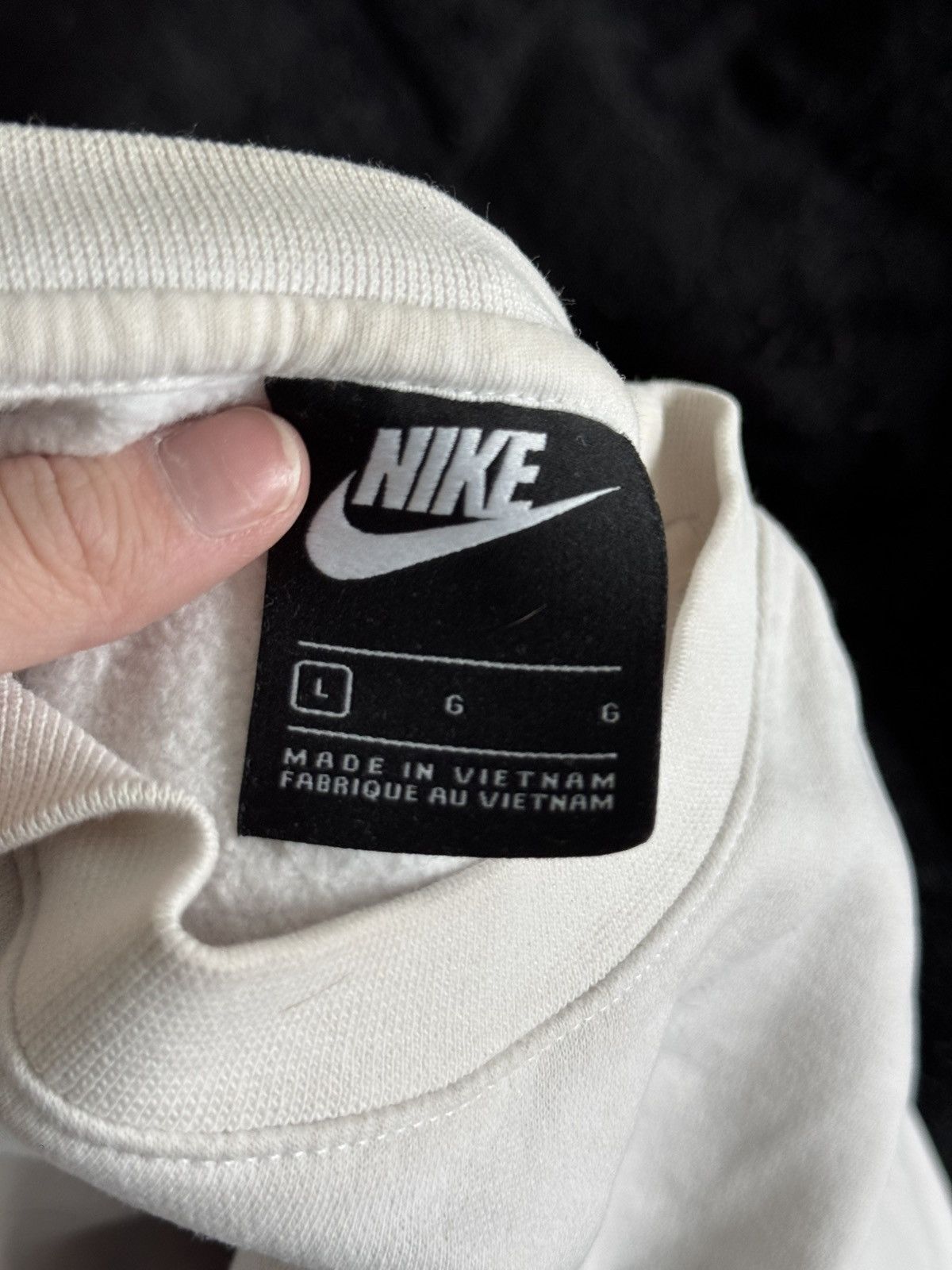 Nike Nike white crewneck sweatshirt Size US L / EU 52-54 / 3 - 3 Thumbnail