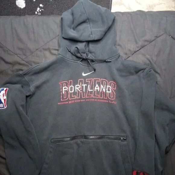 NBA × Nike × Vintage Vintage Y2K Nike Portland Trailblazers Hoodie Sweatshirt Size US XL / EU 56 / 4 - 2 Thumbnail