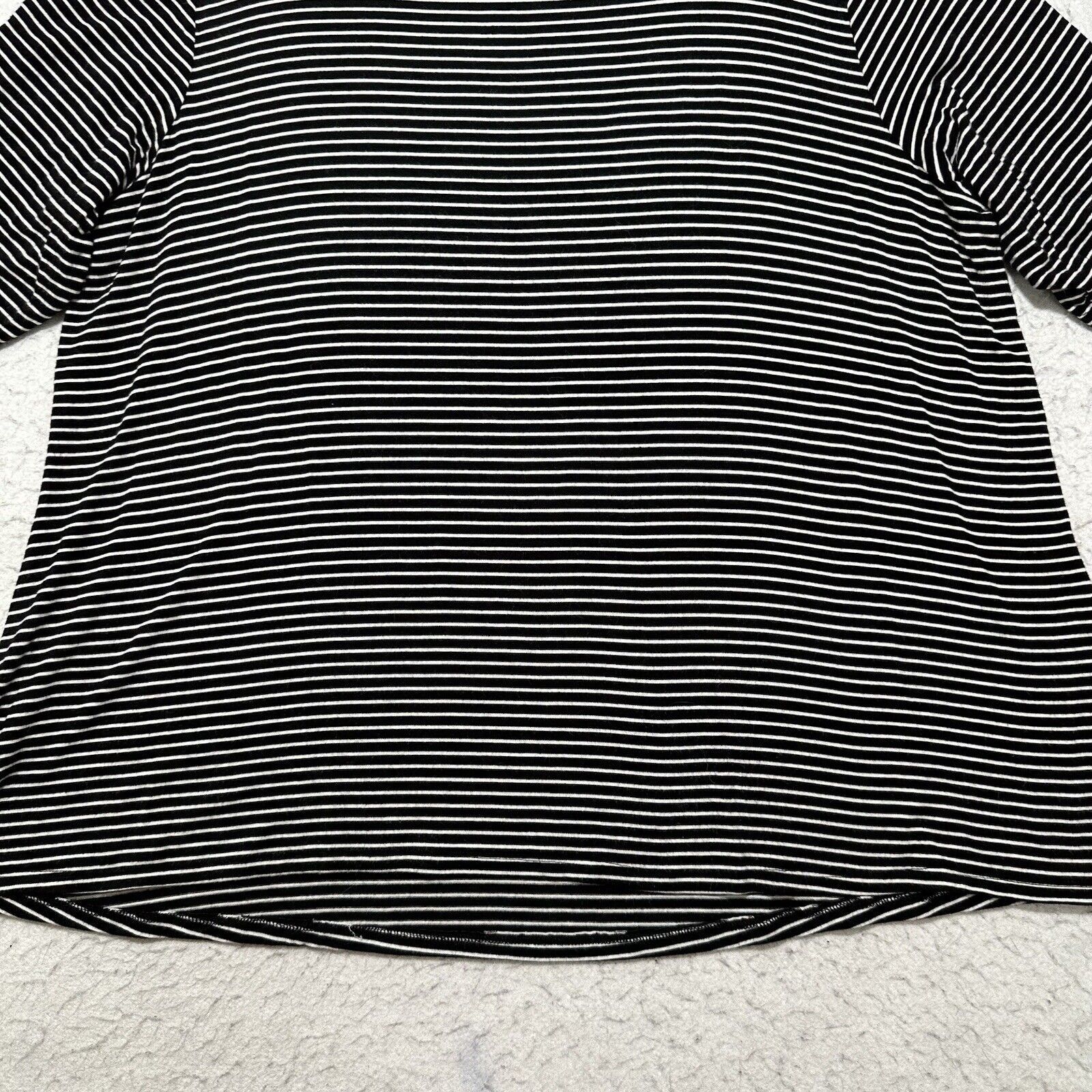 Other Cato 22/24W Lightweight Black White Striped Blouse Top Size 4XL / US 24-26 - 12 Thumbnail