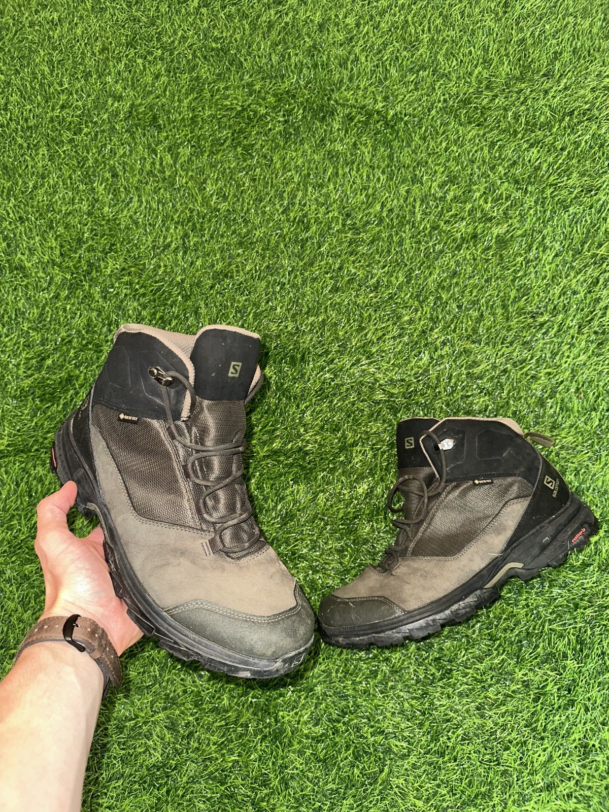 Salomon Salomon outward gtx goretex high top sneaker shoe size 10 Size US 10 / EU 43 - 1 Thumbnail